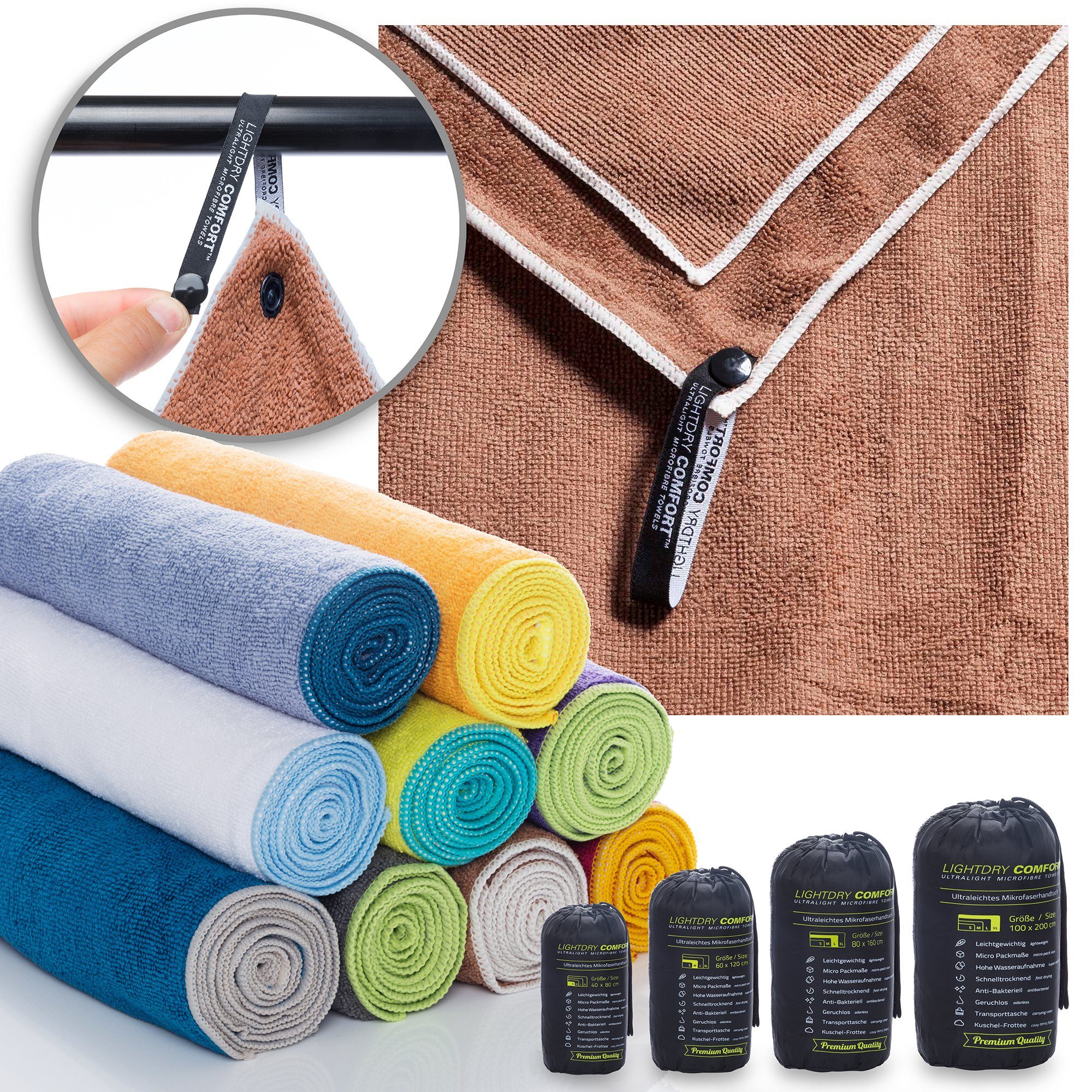 LightDry Reisehandtuch LightDry Reisehandtuch – Leichtes Mikrofaser-Sport u günstig online kaufen