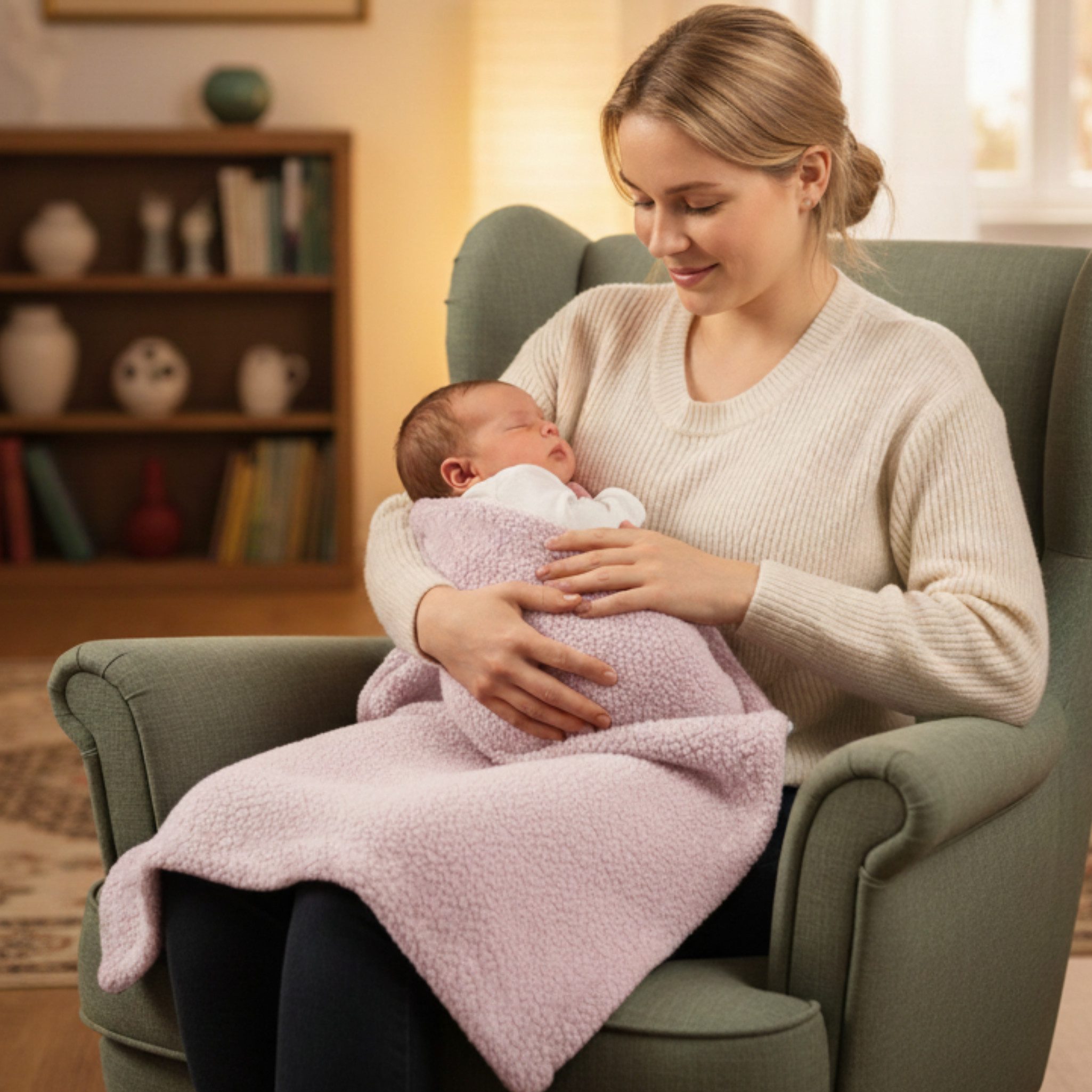 Babydecke BOUCLÉ 60x75 cm Winter Babydecke für Kinderwagen & Bett Weich, Wa günstig online kaufen