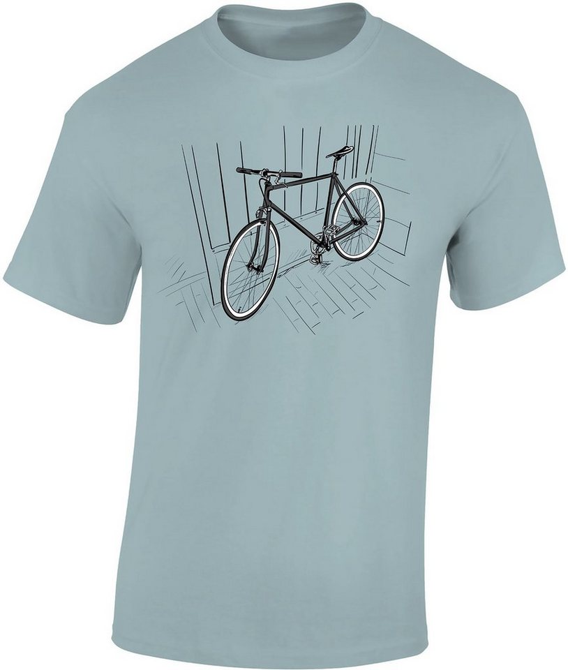 Baddery Print-Shirt Fahrrad T-Shirt : Indoor Bike - Sport Tshirts