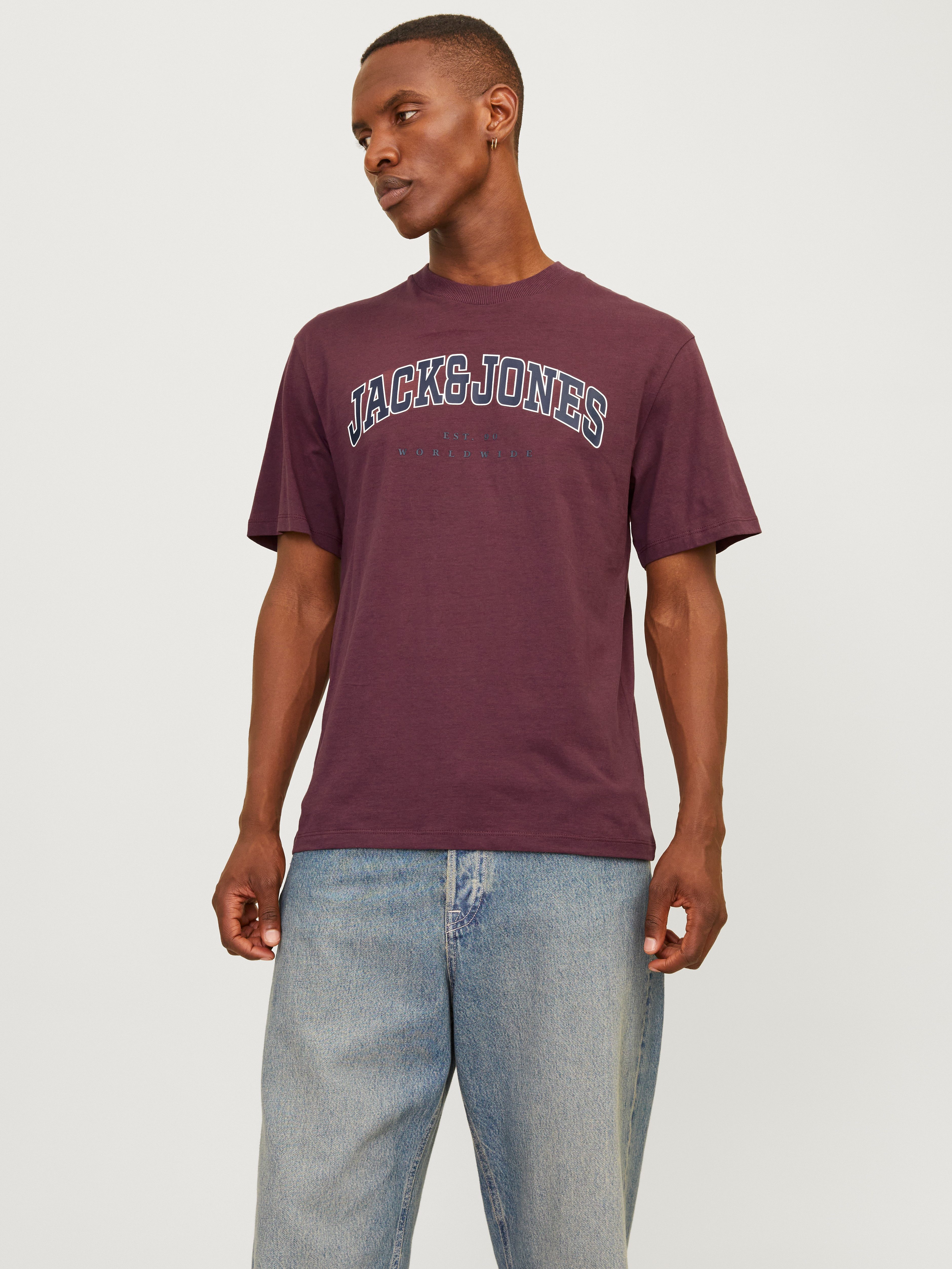 Jack & Jones Rundhalsshirt JJECALEB VARSITY günstig online kaufen