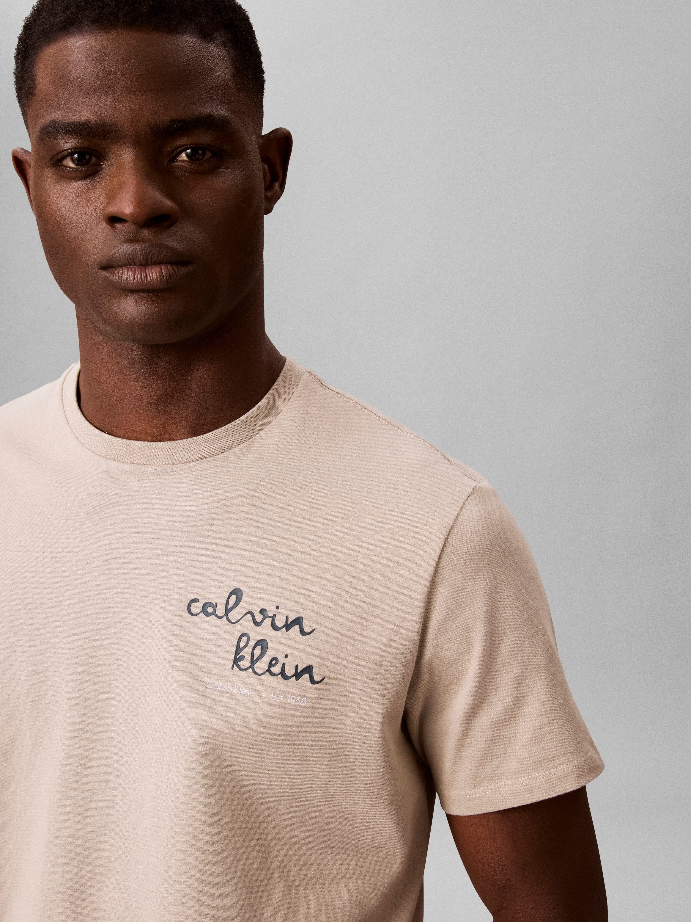 Calvin Klein Jeans T-Shirt LINES SEASONAL Regular fit mit Print