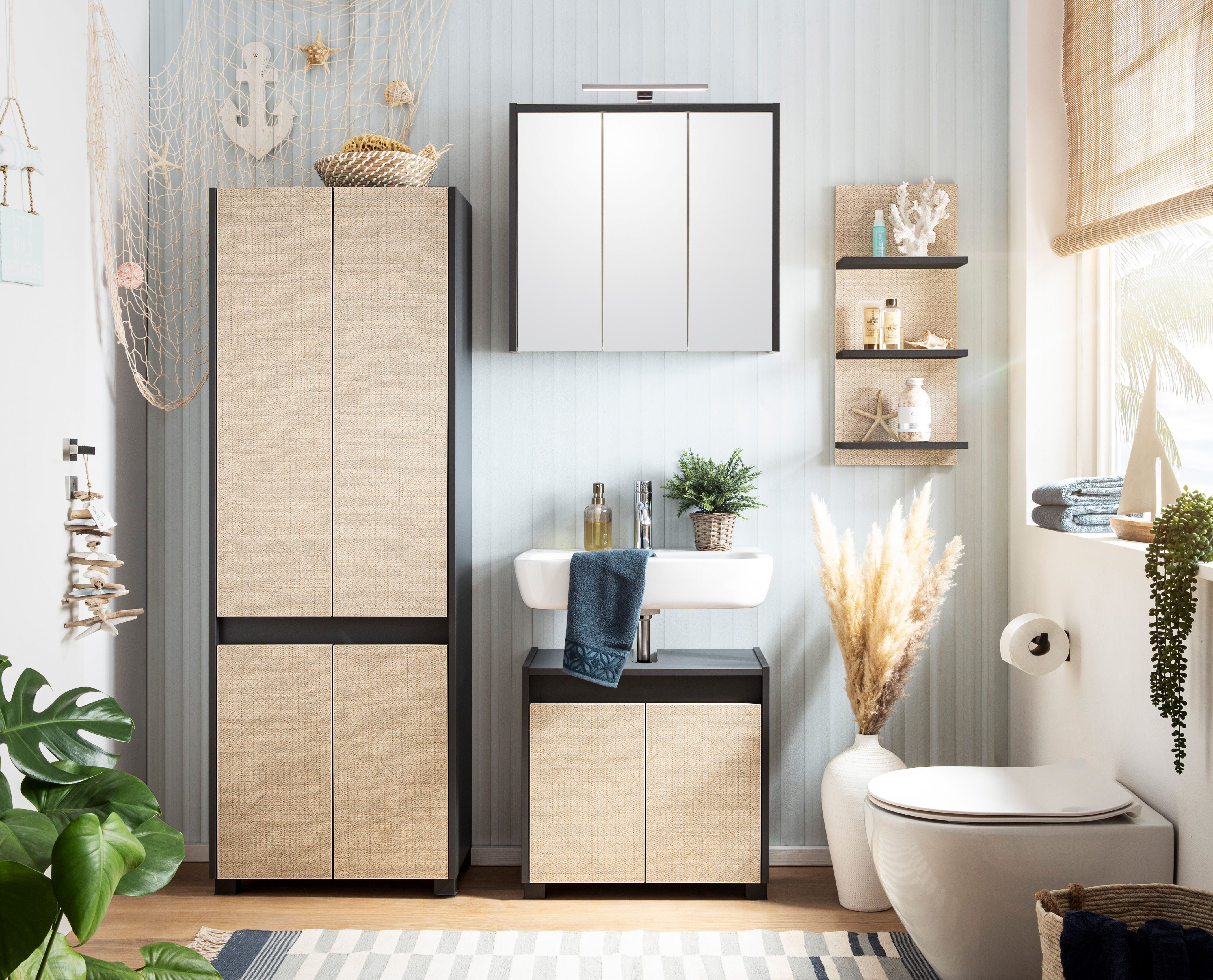 Schildmeyer Hochschrank Sander, Hochschrank, Made in Germany, B: 56,9 cm Solide Verarbeitung - Dieses Produkt ist in Deutschland gefertigt