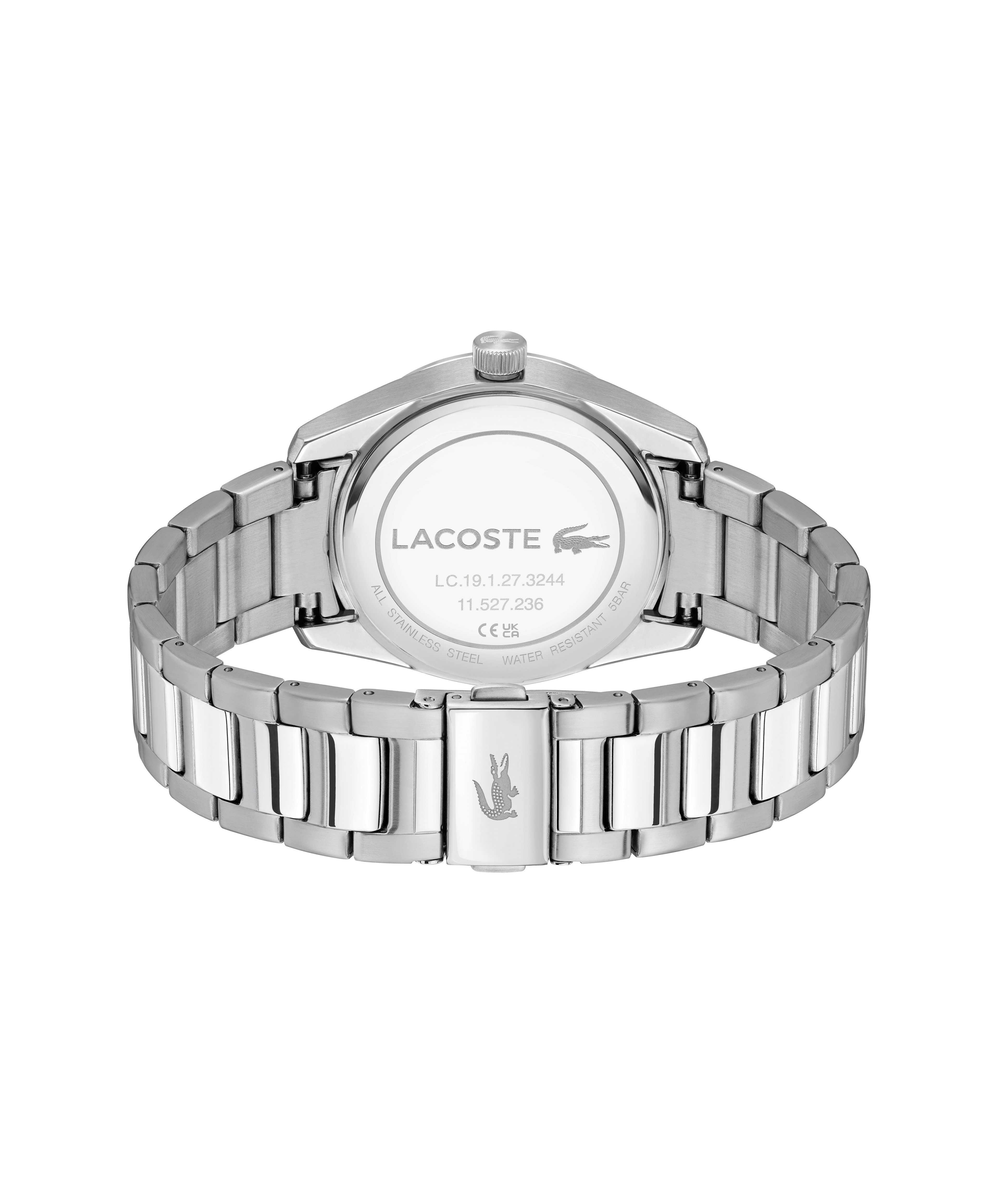 Lacoste Quarzuhr BOSTON 2011487, Armbanduhr, Herrenuhr, Edelstahlarmband, analog