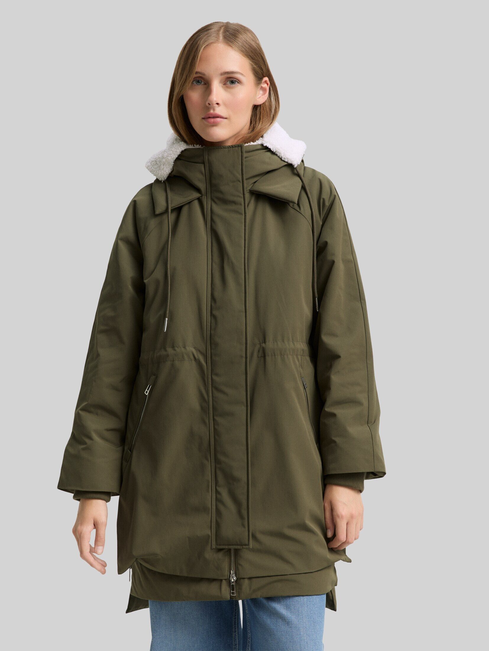 TOM TAILOR Denim Steppmantel Jacken Winter Parka mit Kapuze