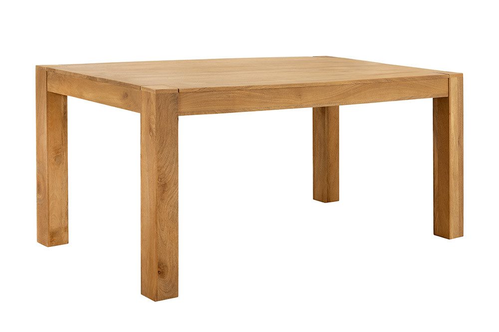 riess-ambiente Esstisch MAKASSAR 160cm natur - Mangoholz, cream finish, lackiert, rechteckig, Massivholztisch mit einzigartiger Maserung für bis zu 6 Personen