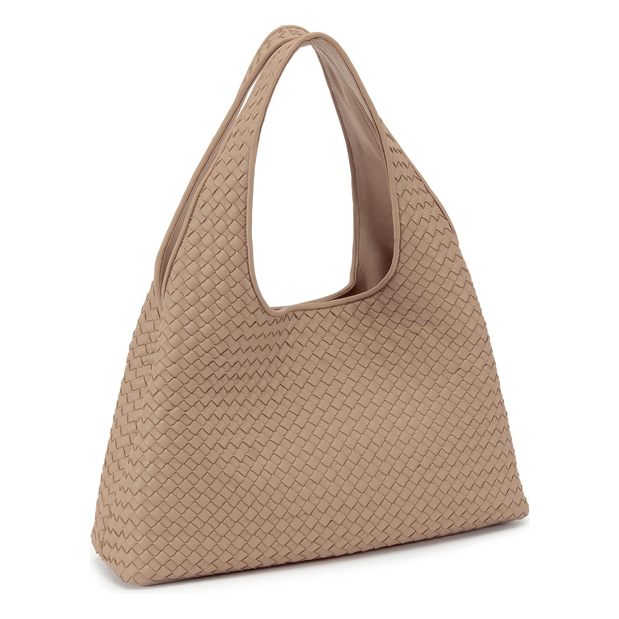 Les Visionnaires Schultertasche Paz Weave, Leder günstig online kaufen