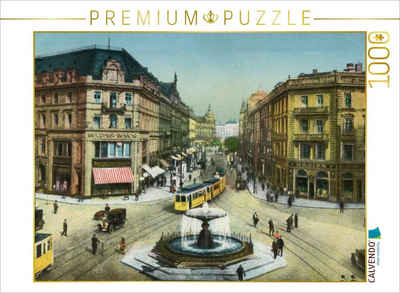 CALVENDO Puzzle CALVENDO Puzzle Frankfurt am Main, Kaiserplatz mit Kaiserstraße 1000 Teile Lege-Größe 64 x 48 cm Foto-Puzzle Bild von Jens Siebert, 1000 Puzzleteile