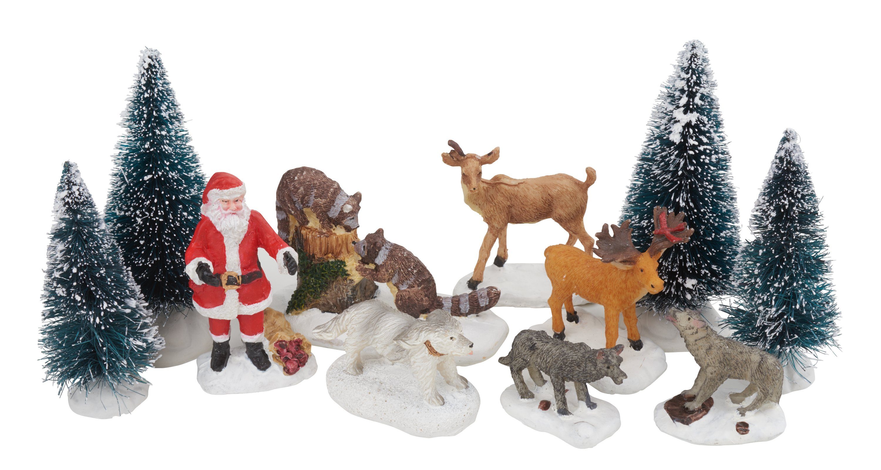 VBS Dekofigur Weihnachten im Wald, 11-tlg günstig online kaufen