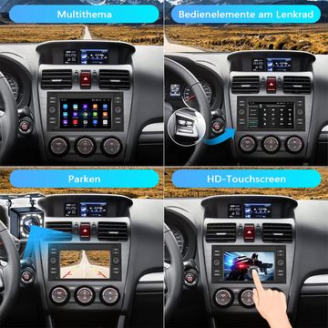 Hikity 7 Zoll 2 Din Android Multimedia Player für Transit Fiesta Focus Autoradio (mit Rückfahrkamera, für Galaxy Mondeo Fusion Kuga C-Max S-Max)