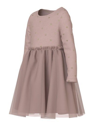 NOOS rose Tüllkleid NMFNADJA It LS Name DRESS smoke