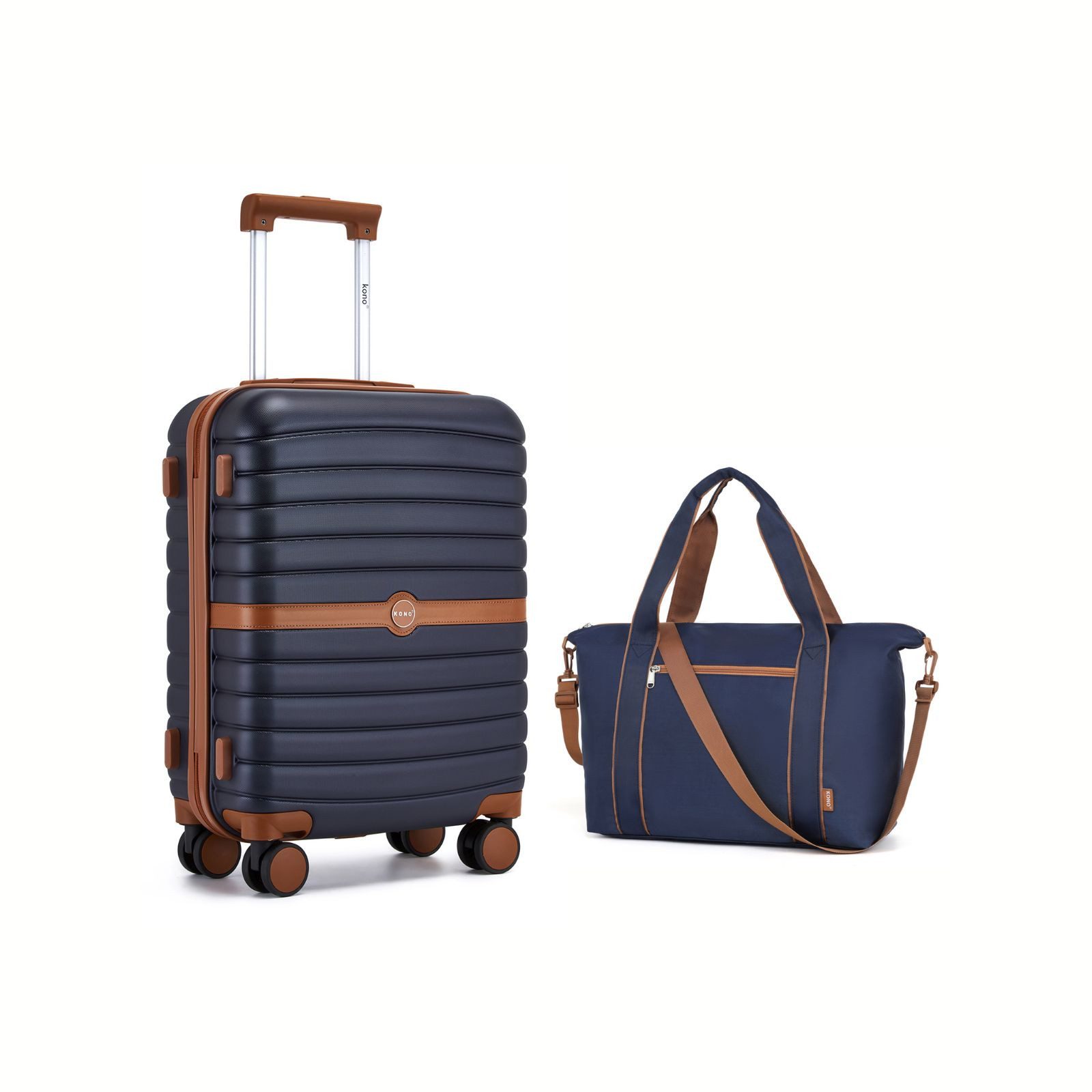 KONO Kofferset Hartschalenkoffer (55/66,5/76,5 cm Hoch)+Kabinentasche günstig online kaufen