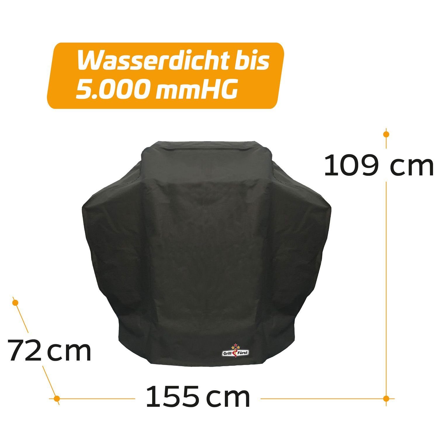 Grillfürst Grillabdeckhaube Grillfürst Abdeckhaube 133 x 72 x 109 cm Weber Spirit 200 er Serie