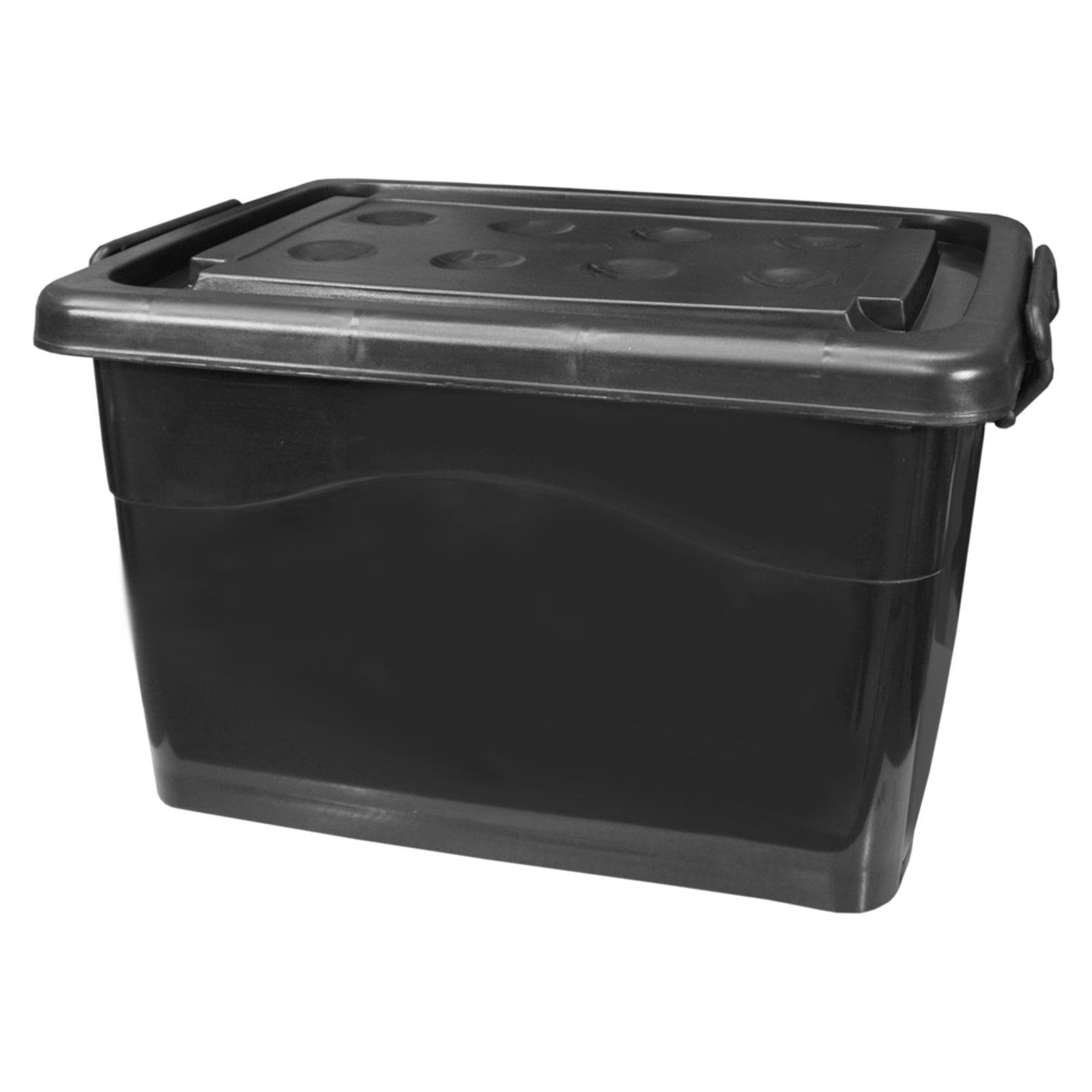 Wilai Aufbewahrungsbox Aufbewahrungsbox mit Deckel und Rollen 40 Liter