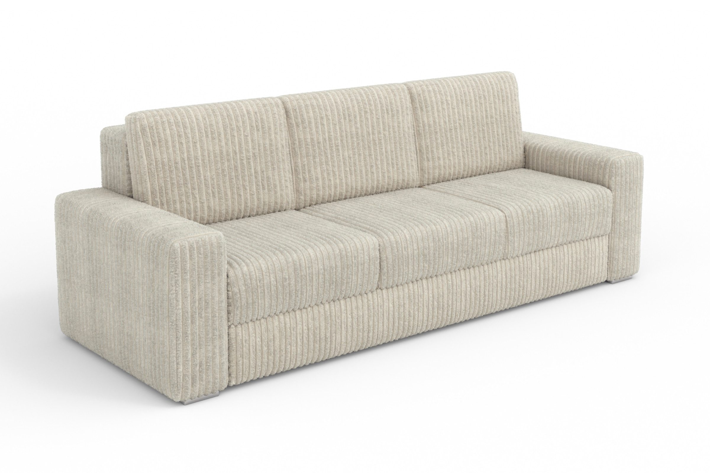 Schlafsofa TIMON 3-Sitzer 245 cm breit mit Schlaffunktion Cord Stoff