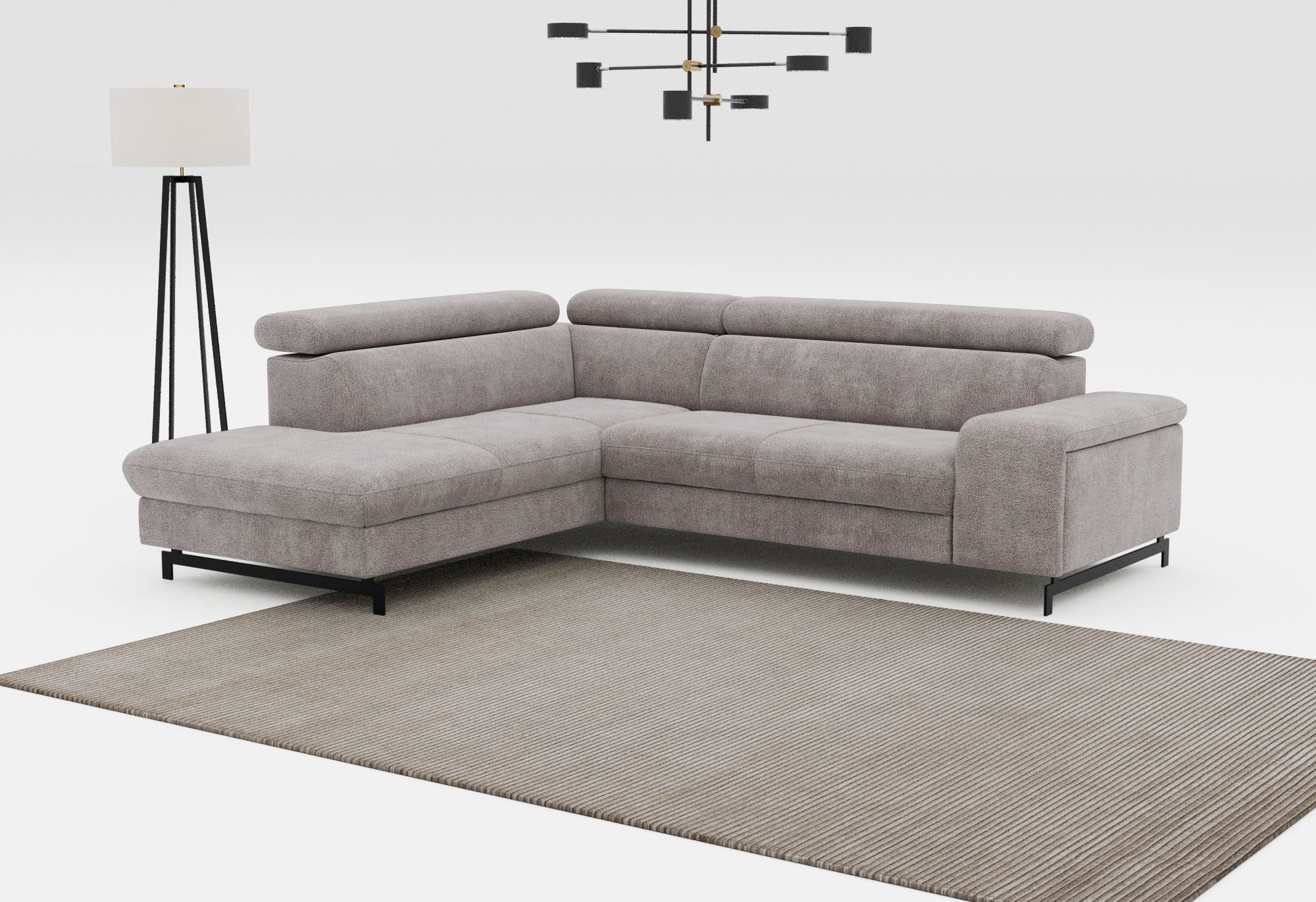 COTTA Ecksofa "Emma L-Form", mit Kopfteilverstellung, wahlweise mit Bettfun günstig online kaufen