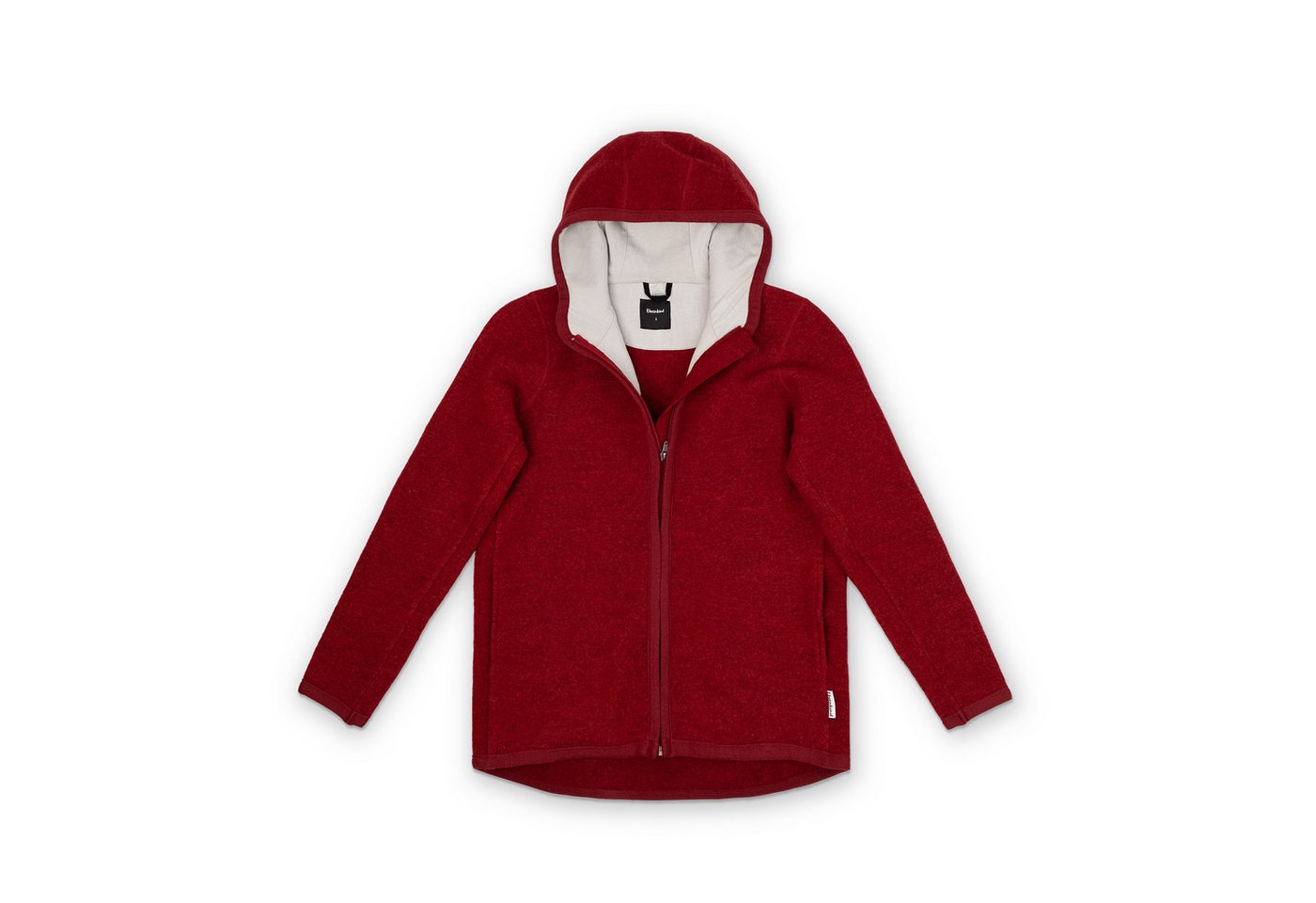 Ehrenkind Walkjacke Damen-Walkjacke aus Merino-Schurwolle mit Kapuze Atmungsaktiver Wollwalk aus reiner Merino-Schurwolle