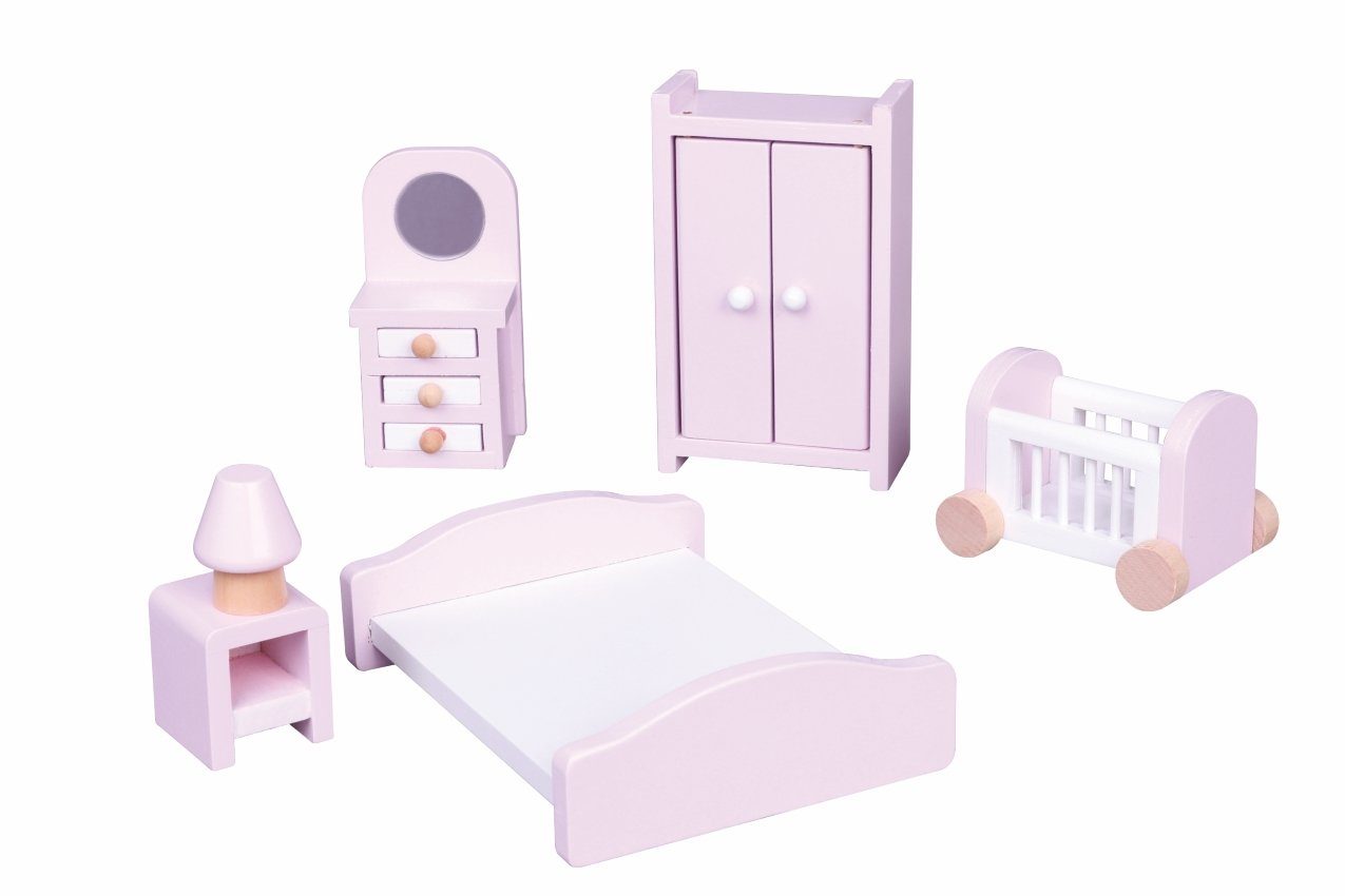 Lelin Puppenhausmöbel 50123 Holz - Puppenmöbel / Puppenhausmöbel / Schlafzi günstig online kaufen