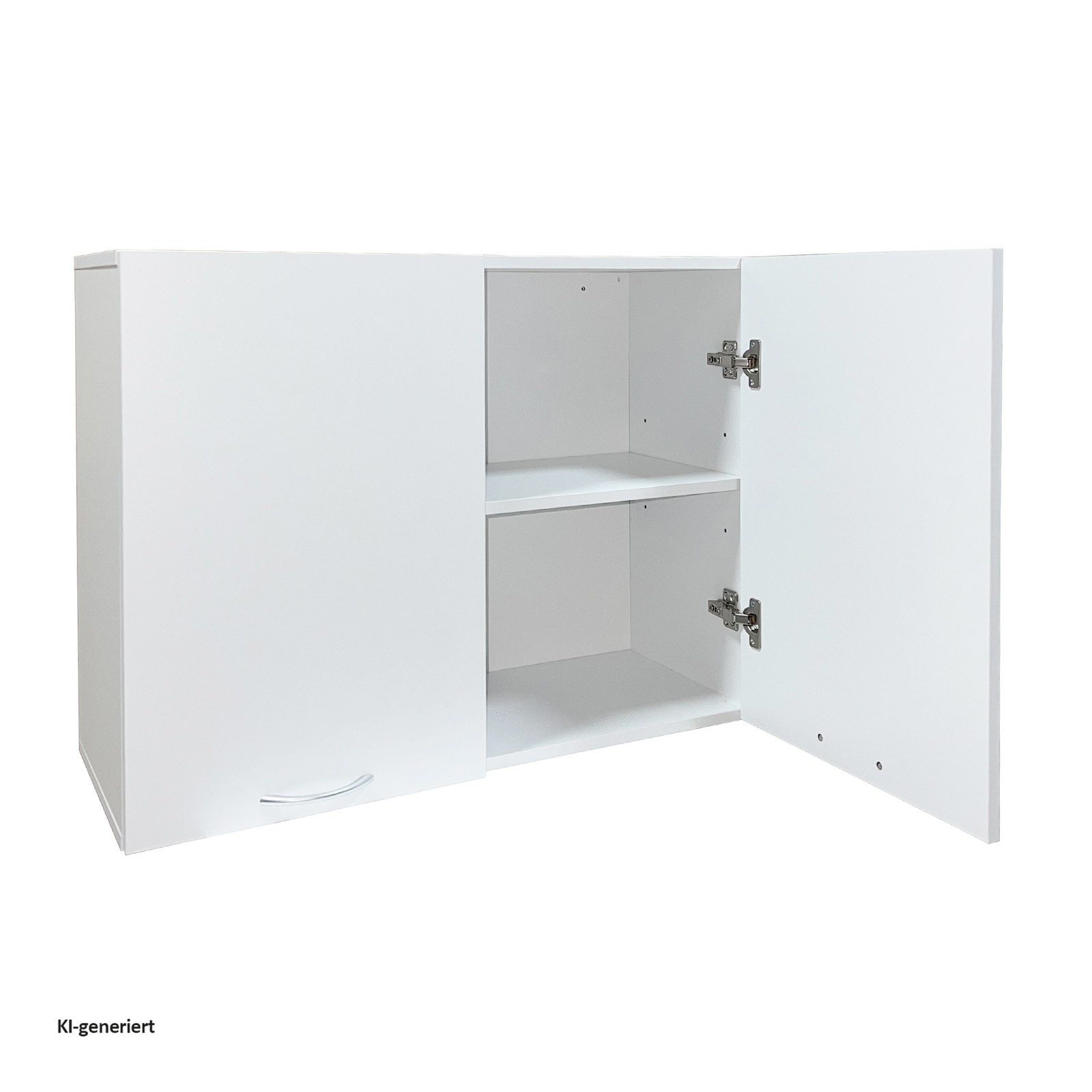 HTI-Living Hängeschrank Küchenhängeschrank Jenna Weiß 80 cm (1 Stück, 1-St., 1 Küchenhängeschrank) Modular erweiterbar, modernes Design, 2 Schrankfächer – Bild 3 von 3