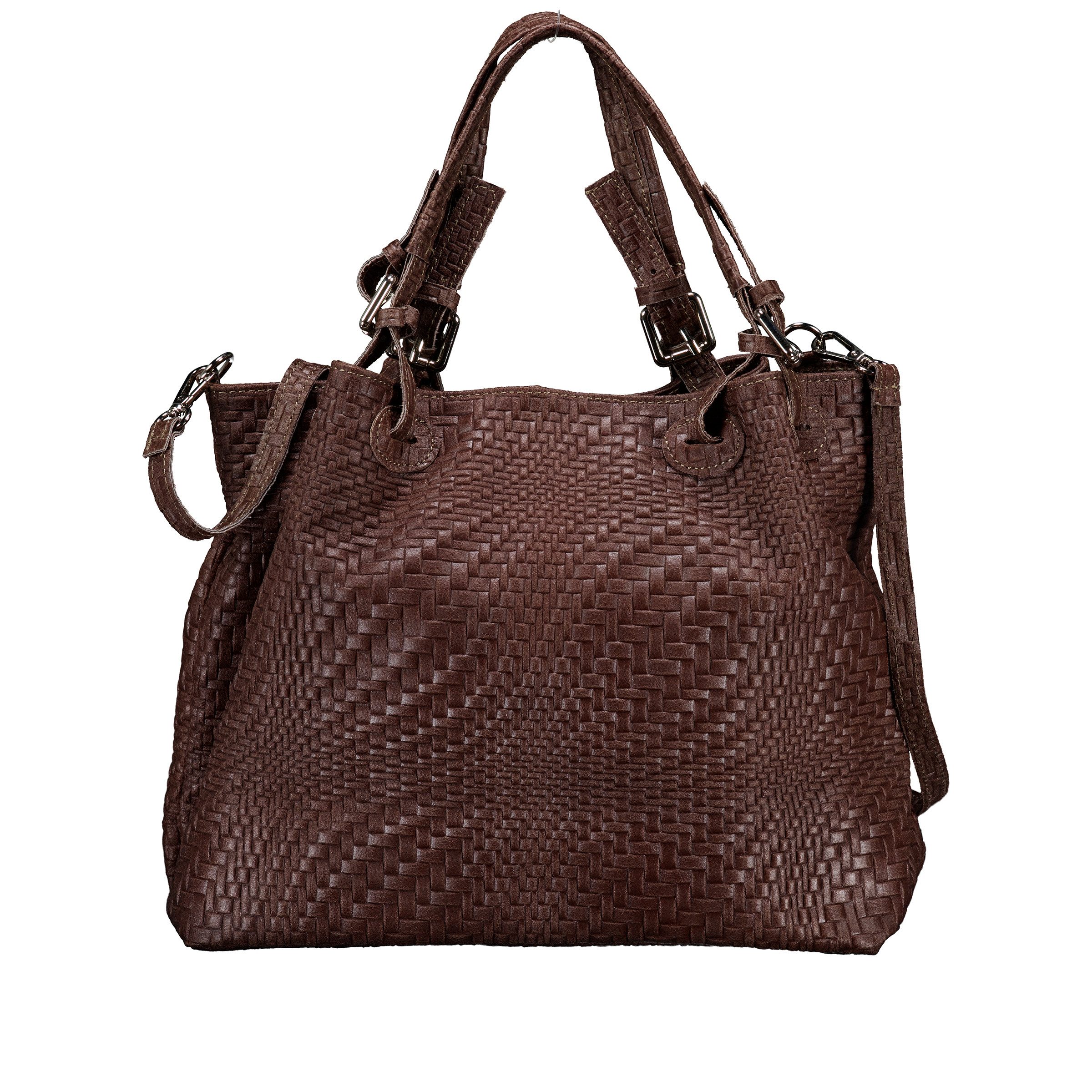 Handtasche Flechtprägung