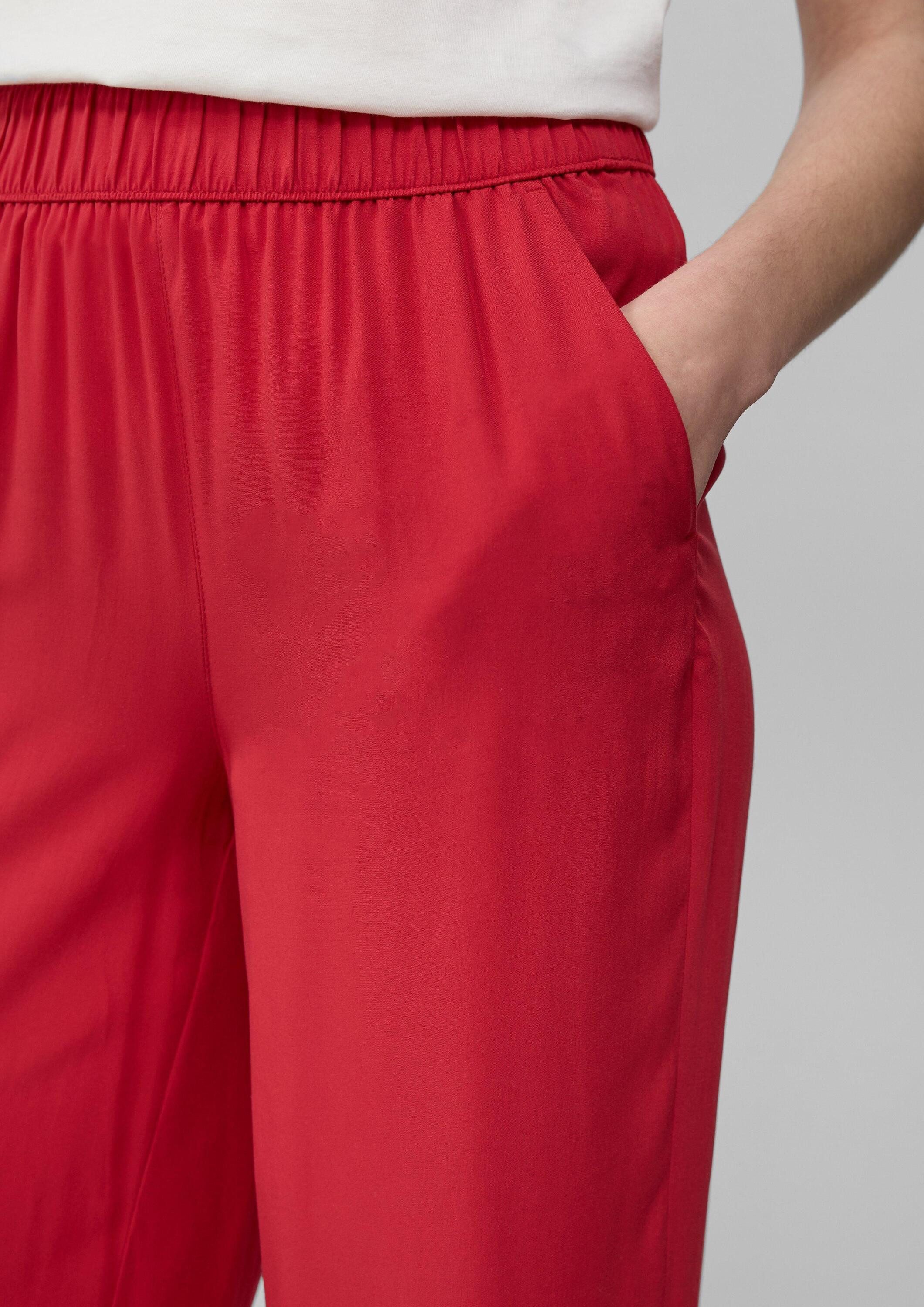 s.Oliver Culotte Hose Culotte aus Viskose mit Elastikbund