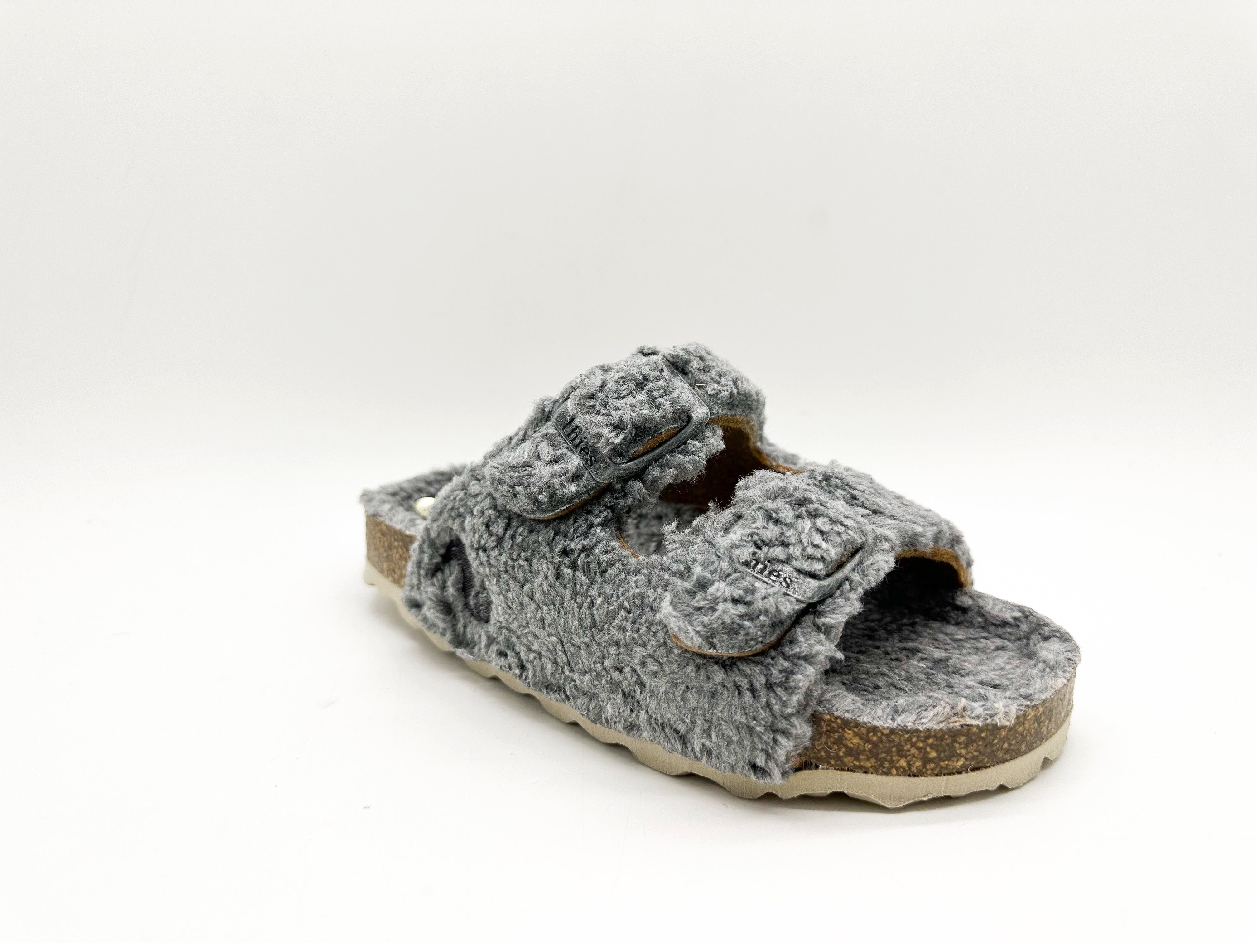 Sandal Sandale Kids 1856 wolf thies ® Organic grey Teddy