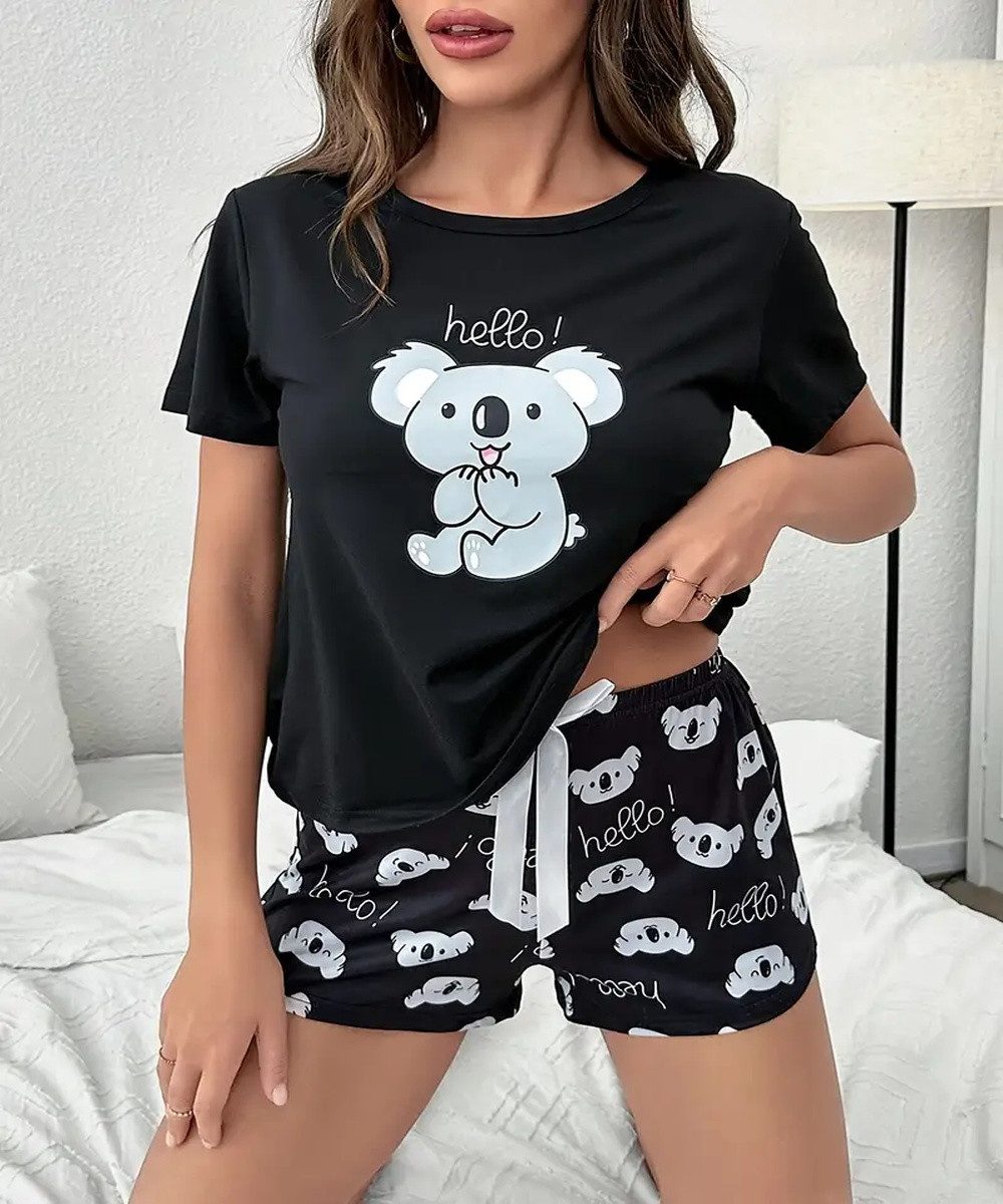 Selef Creation Pyjama Damen Kurzarm Schlafanzug günstig online kaufen