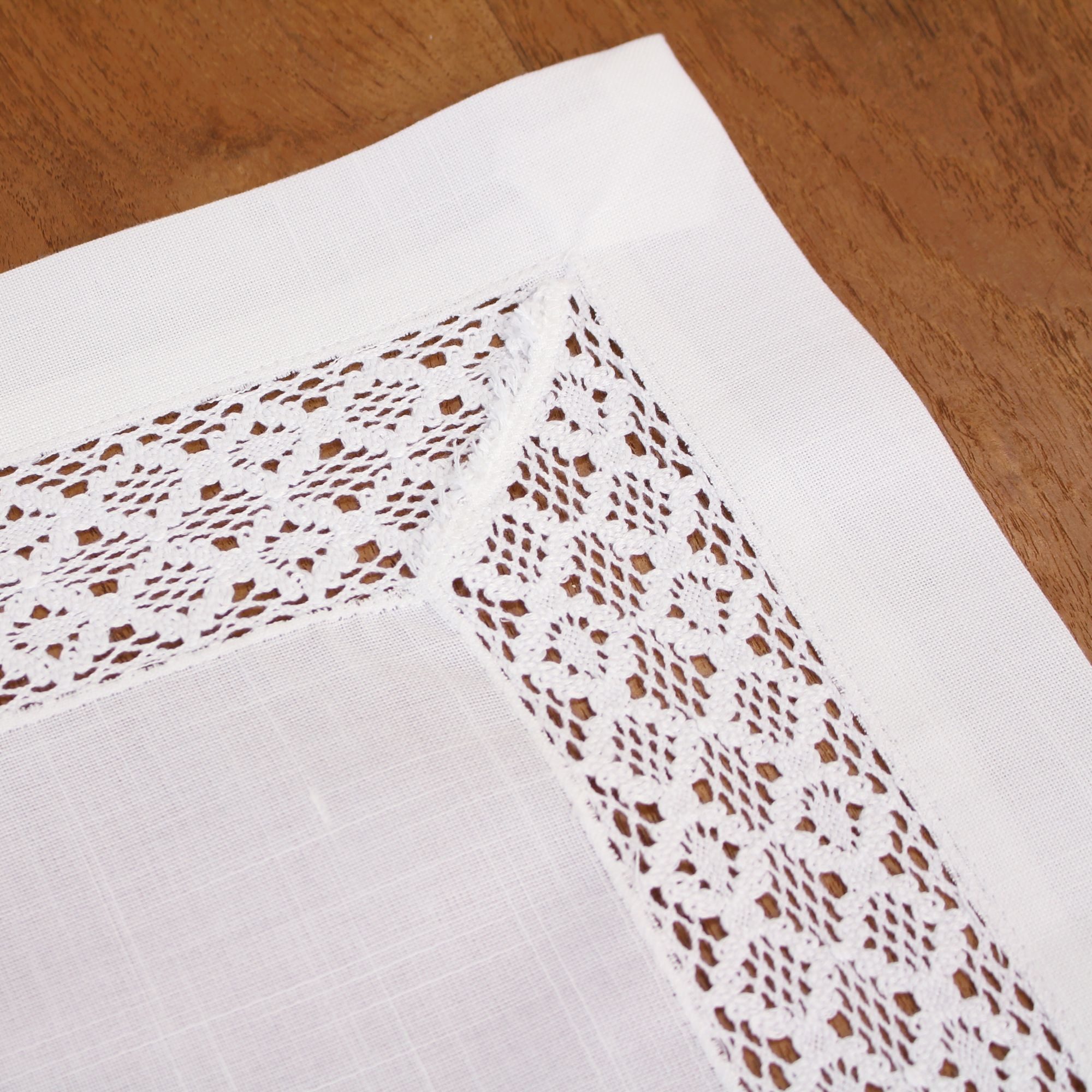 Frank Flechtwaren Tischläufer, Tischläufer Häkelborte günstig online kaufen