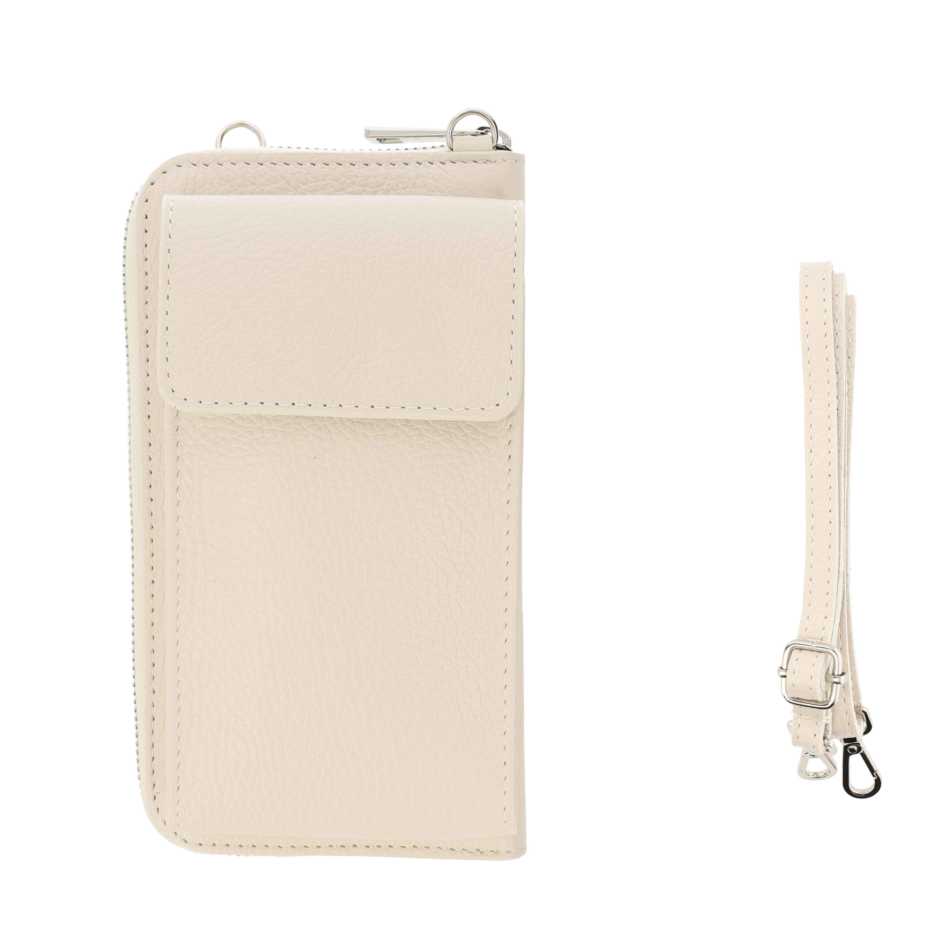 Botego Handytasche mit Geldbörse zum Umhängen, Handytasche Leder, Umhängetasche Damen