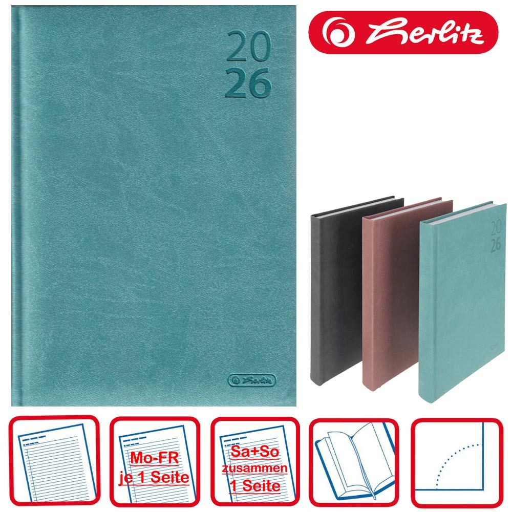 Herlitz Buchkalender A5 Wall 2026 mint