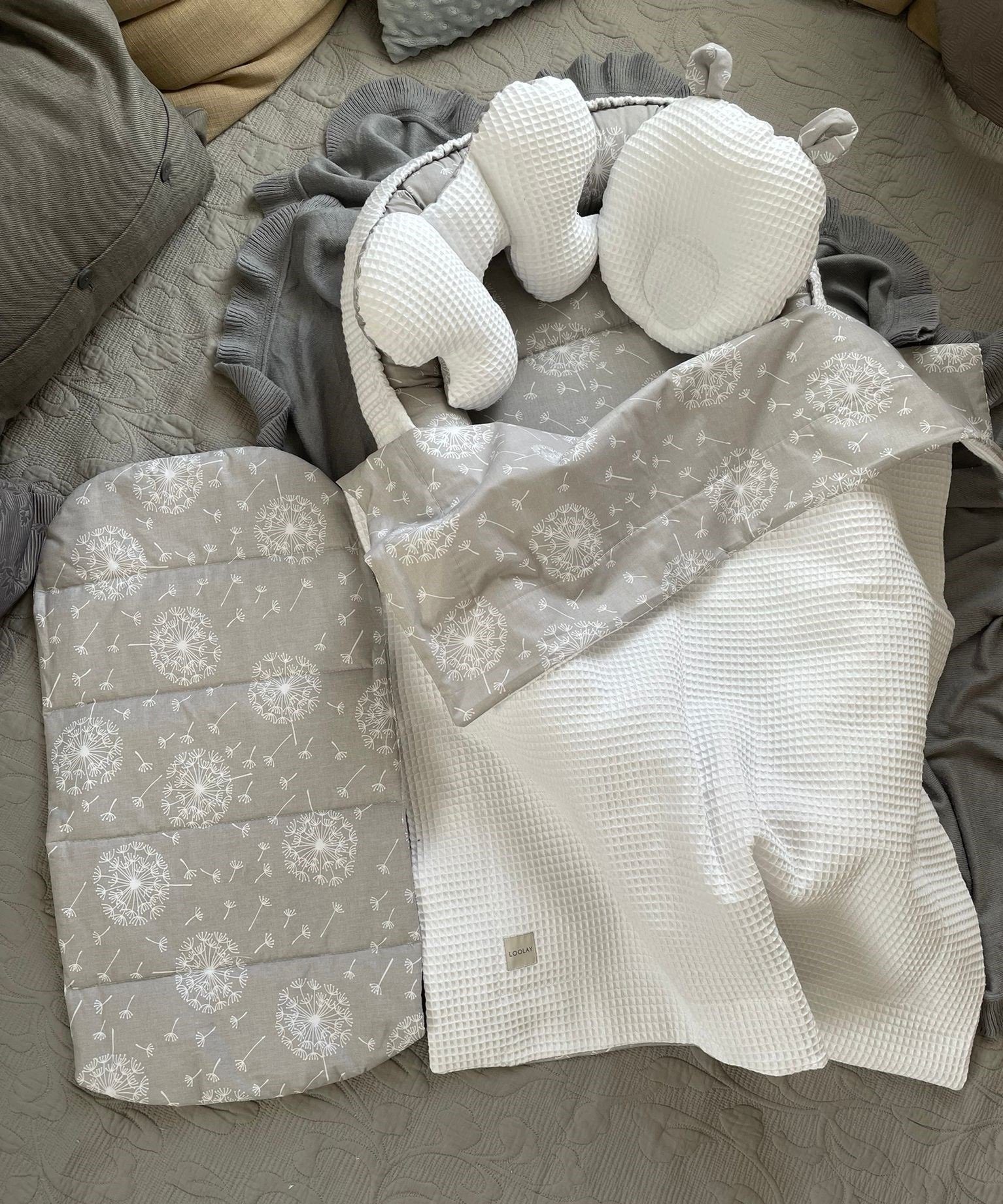 Loolay Bettnestchen WAFFELPIQUE Baumwolle BABYNEST Babykokon Neugeborene Ba günstig online kaufen