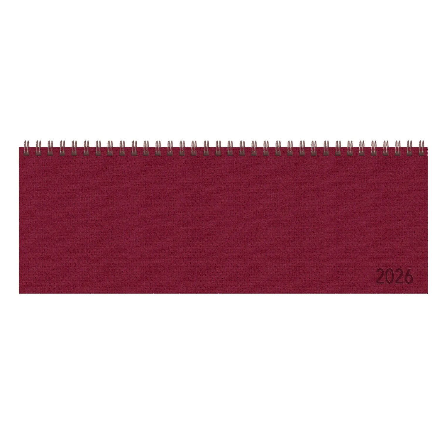 Korsch Verlag Querkalender Tischkalender quer Professional Premium 2026 rot