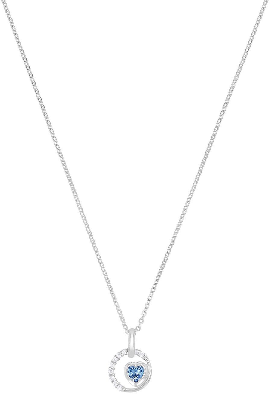Kette mit Anhänger Kreis/Herz