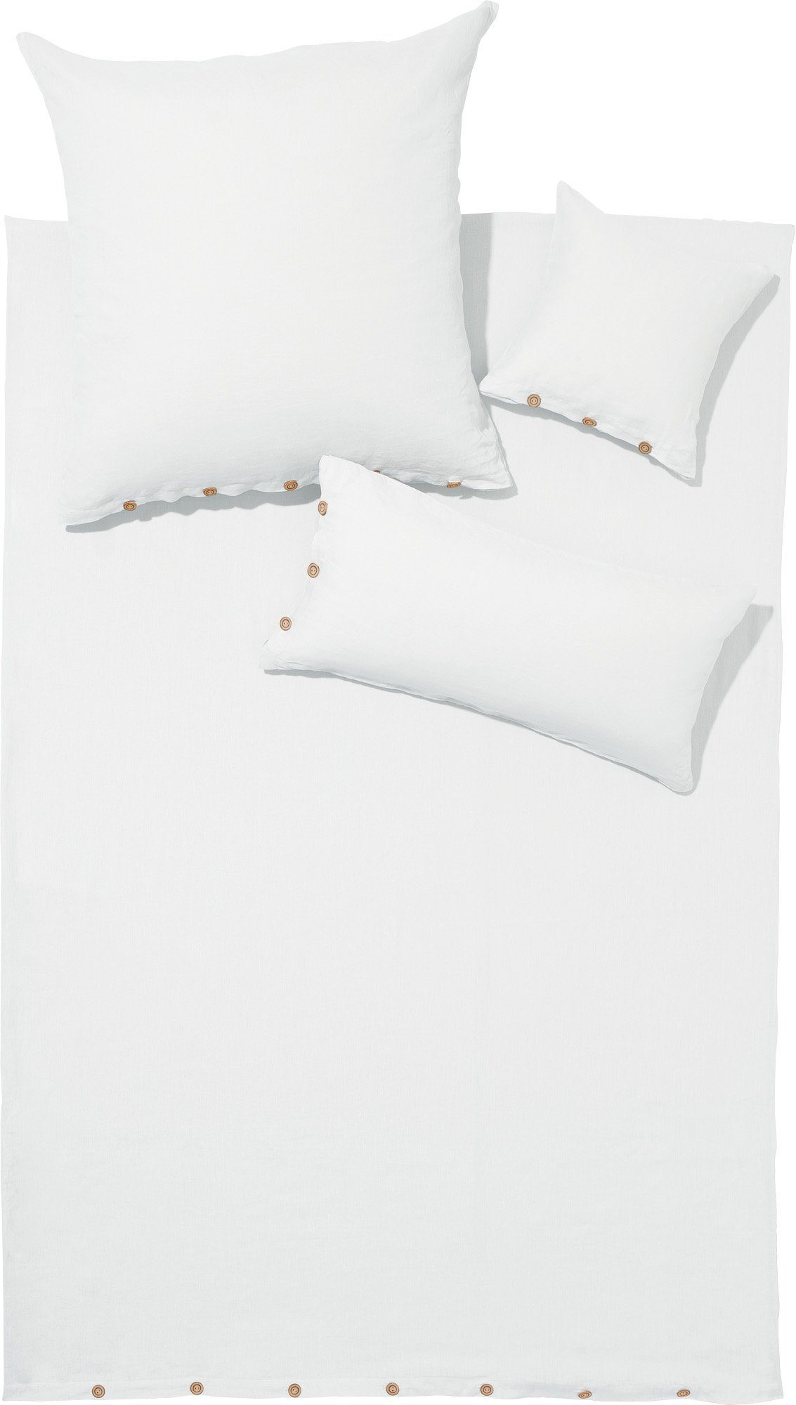 Erwin Müller Bettwäsche Bettwäsche "Deggendorf", Leinen, Halbleinen Uni