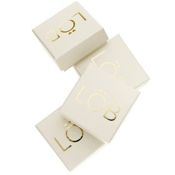 LÖB Paar Ohrhänger Ohrringe 925 Silber Kreis Offen Ring Stab Anhänger 14k Gold vergoldet (Geschenke für Frauen Freundin Mutter Mama zum Geburtstag Muttertag Muttertagsgeschenk, Inkl. Schmuckbox), Ohrhänger Modern Minimalistisch Geometrisch Lang Stäbe