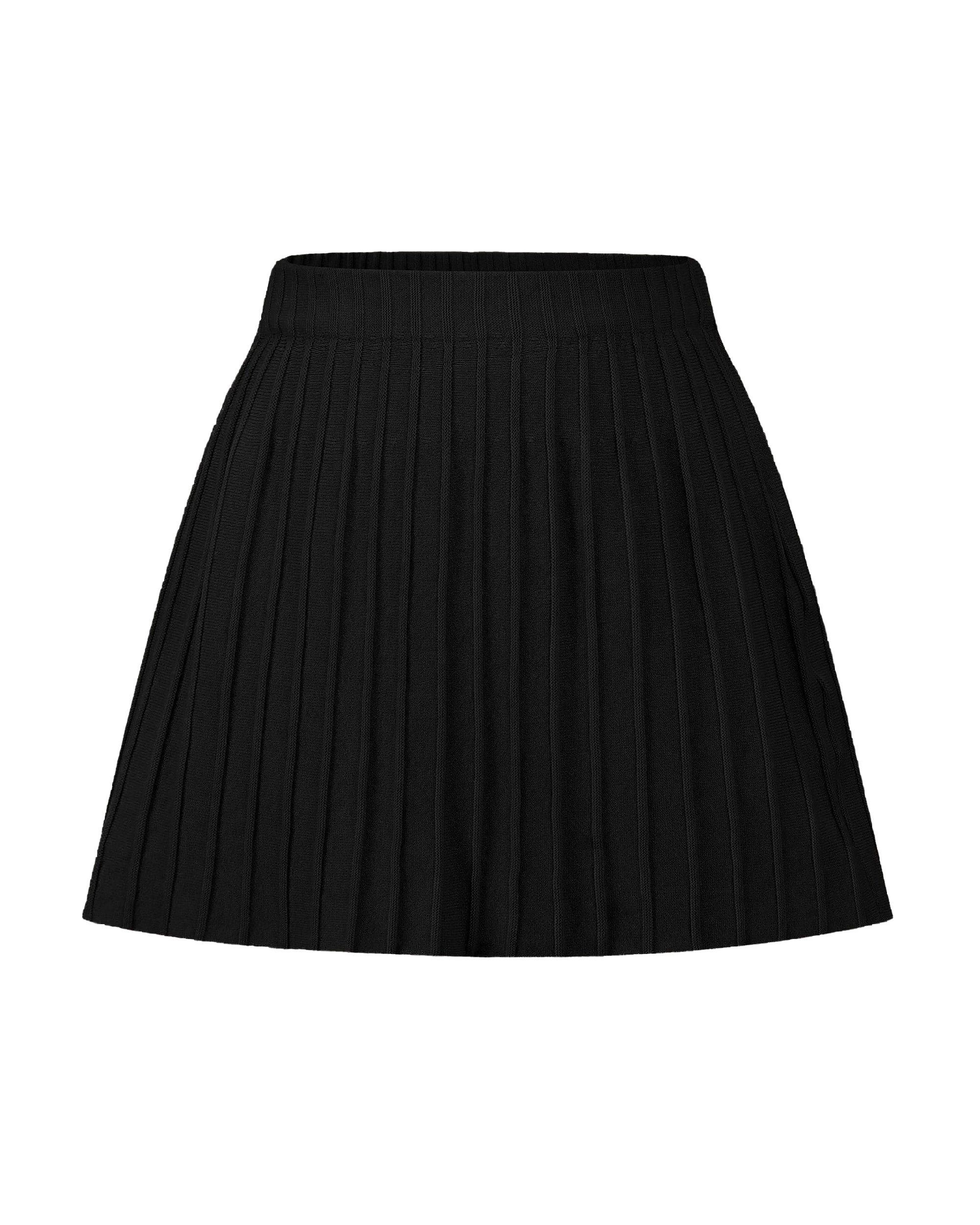 SASSYCLASSY Strickrock Plissierter Minirock Damen aus günstig online kaufen