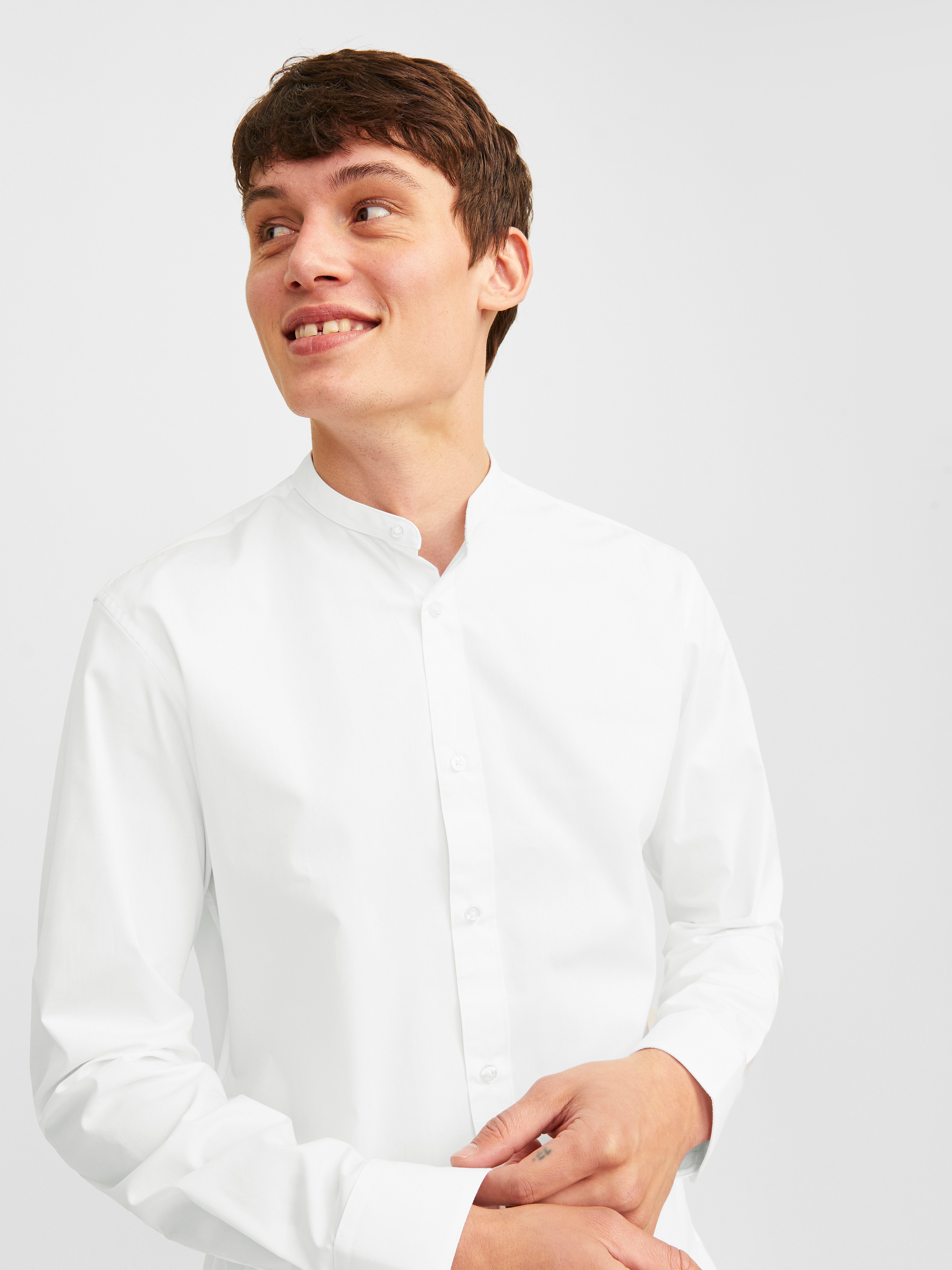 Jack & Jones Langarmhemd JJJOE SHIRT LS PLAIN MAO