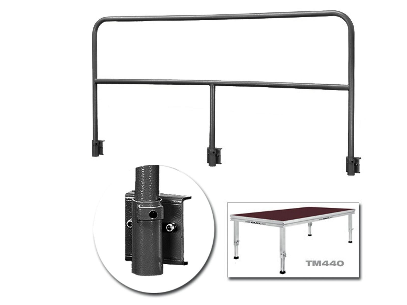 Musikinstrumentenständer GUIL TMQ-02/440 Bühnengeländer 188cm Aluminiumversion sw