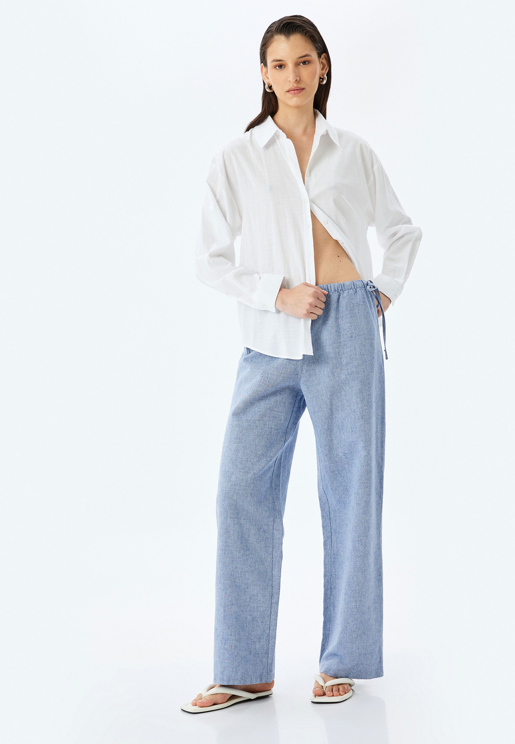 Koton Palazzohose Normale Leibhöhe Wide Leg günstig online kaufen