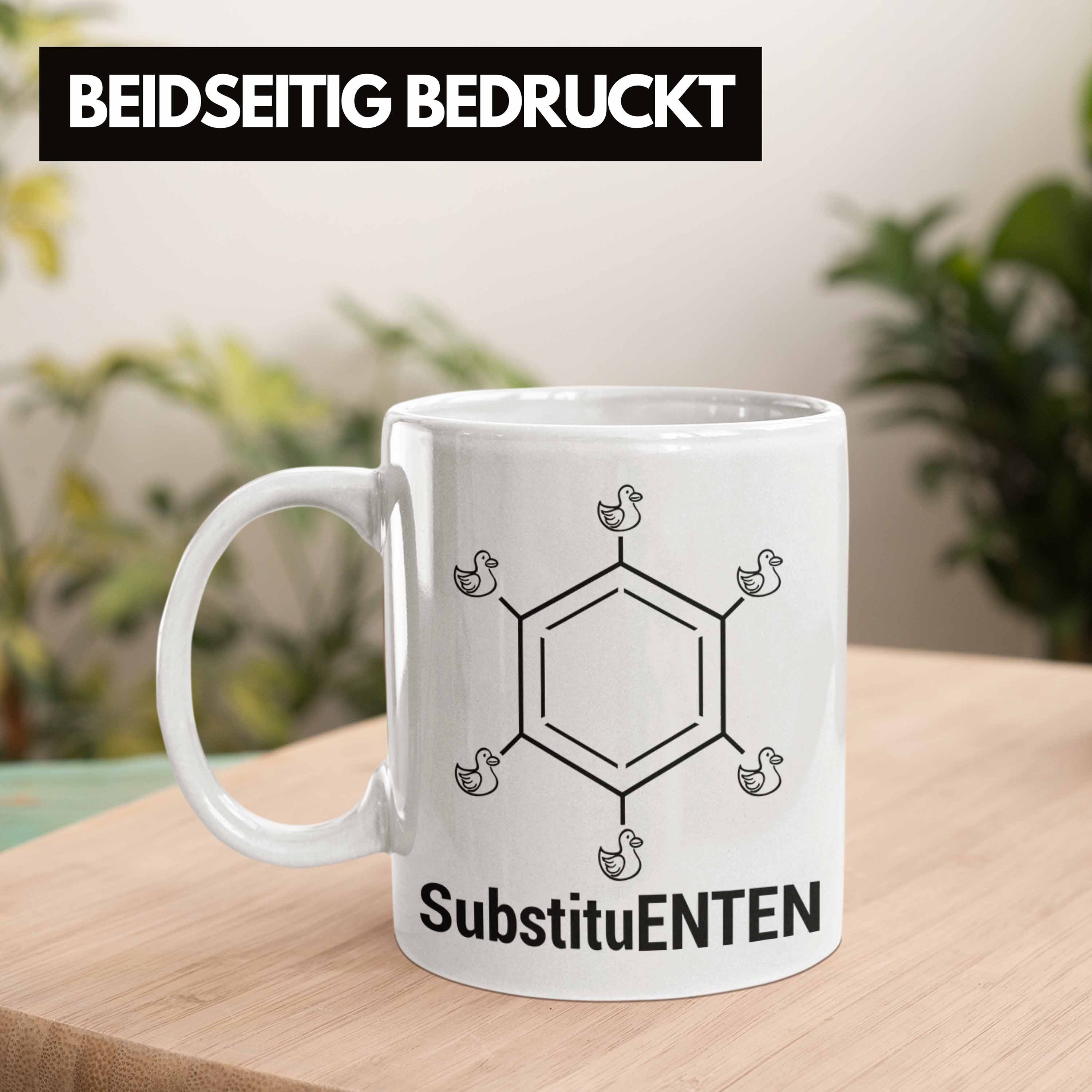Chemie Chemie Weiss Tasse Organische Trendation Witz Ente Tasse SubstituENTEN Chemiker Kaffee