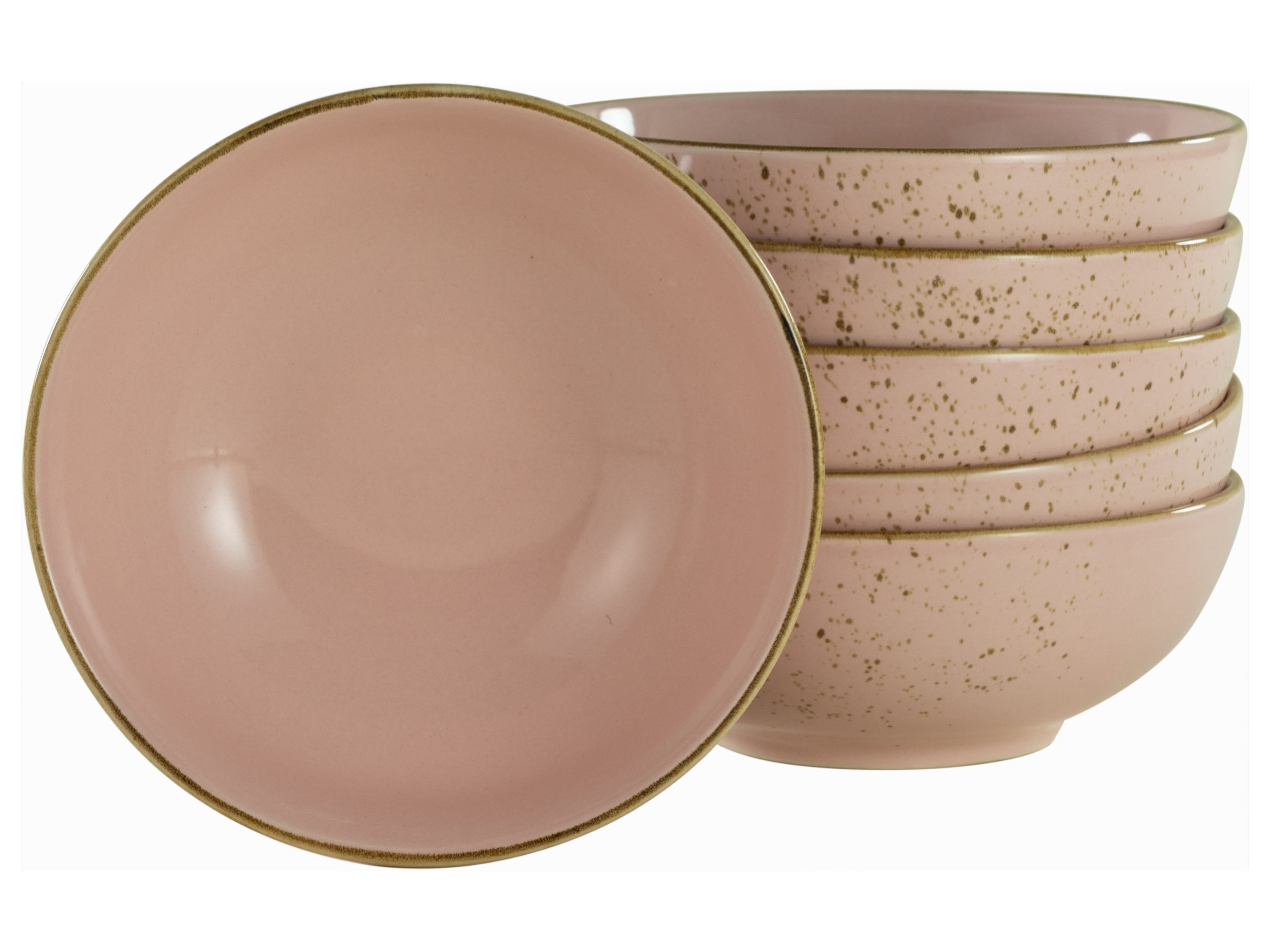 CreaTable Schale Nature Collection Rose, Steinzeug, (Set, 6-tlg)