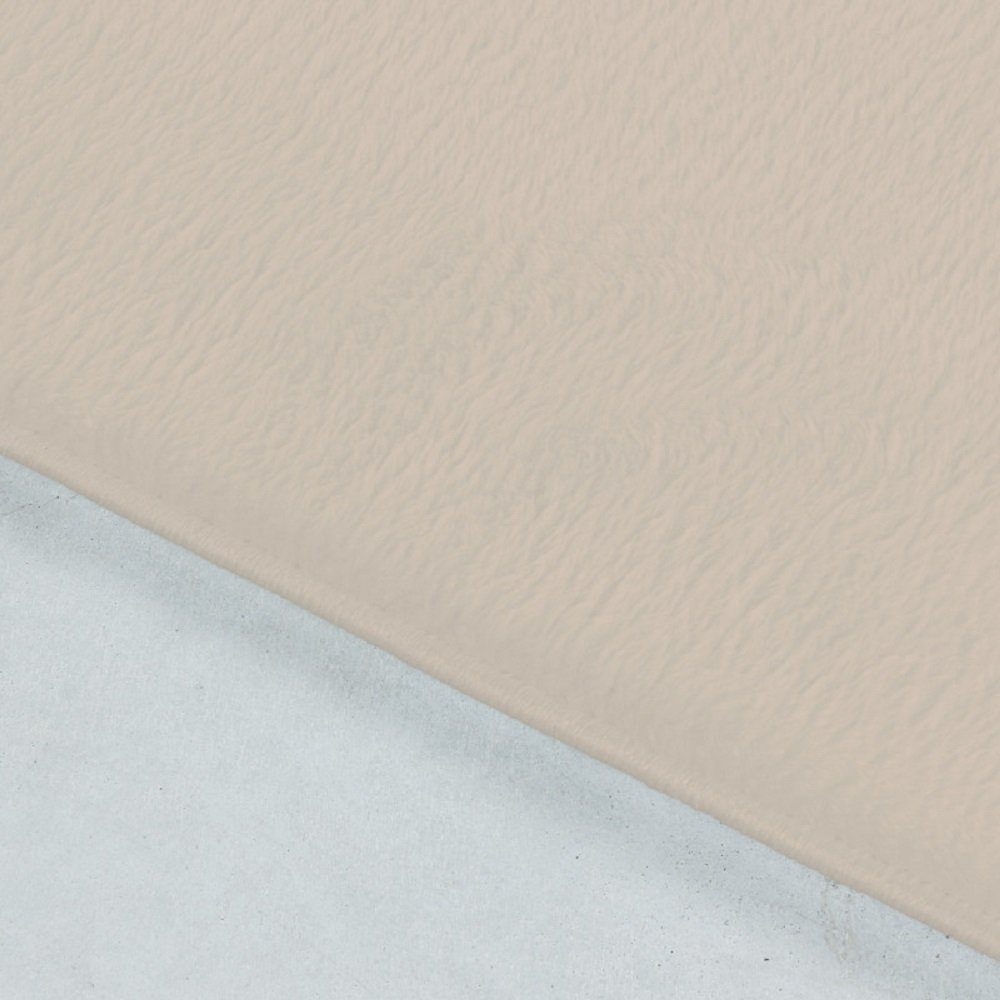 Teppich Kurzflor und uni Höhe: mm Beige Rechteck, 25 Verschiedene waschbar Farben, Giantore