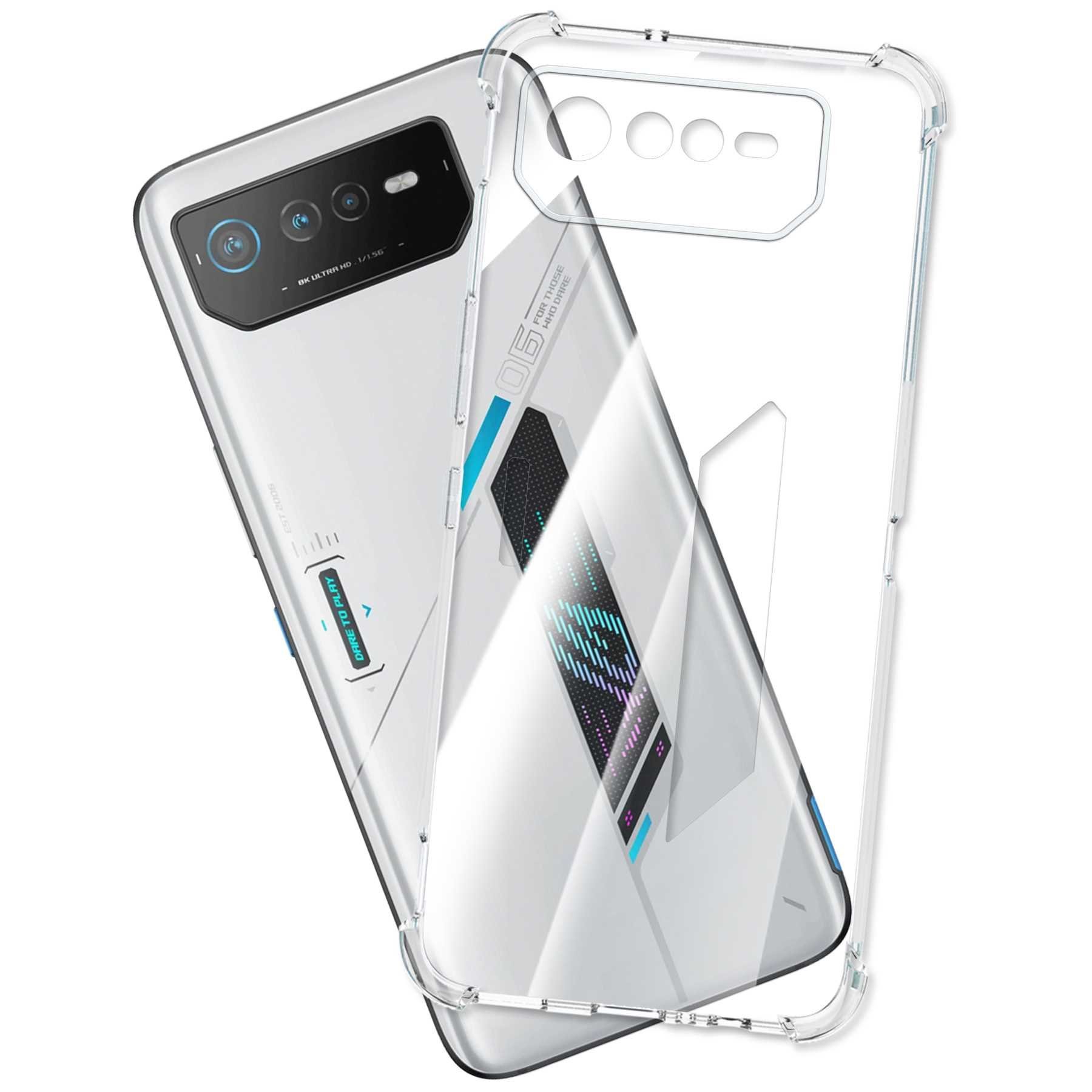 mtb more energy Smartphone-Hülle Clear Armor Case für Asus ROG Phone 6 (AI2201, 6.78), Transparente TPU Schutzhülle Case Backcover mit Anti-Shock Verstärkung
