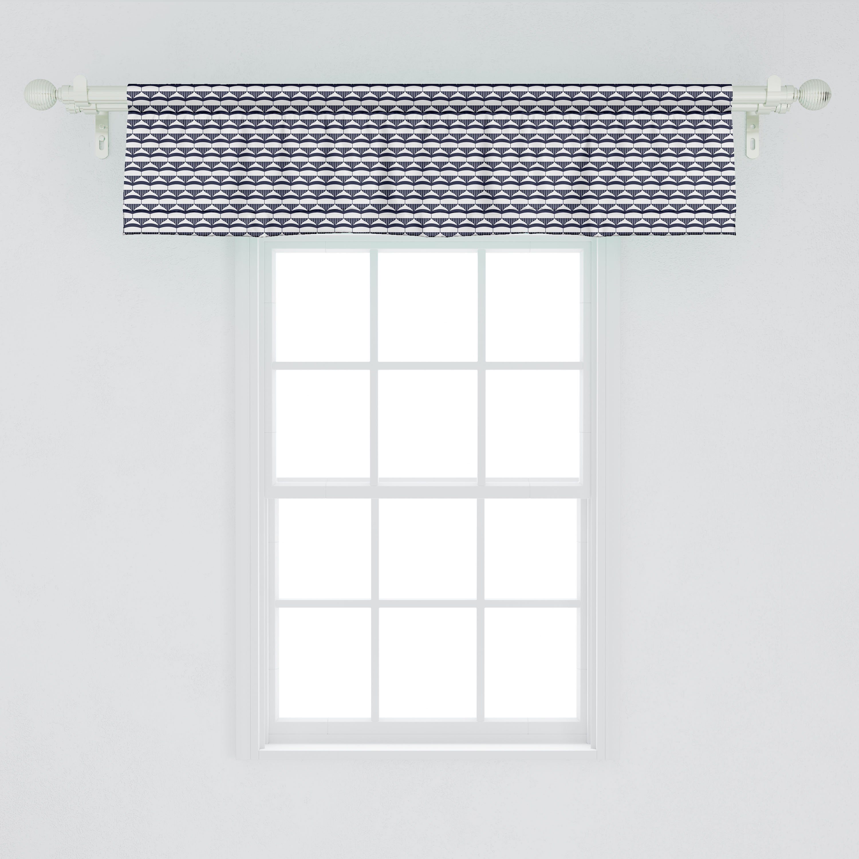 Küche Microfaser, Abakuhaus, traditionell Vorhang Scheibengardine Stangentasche, Schlafzimmer für Motiv mit Dekor Volant Ostchinesischen