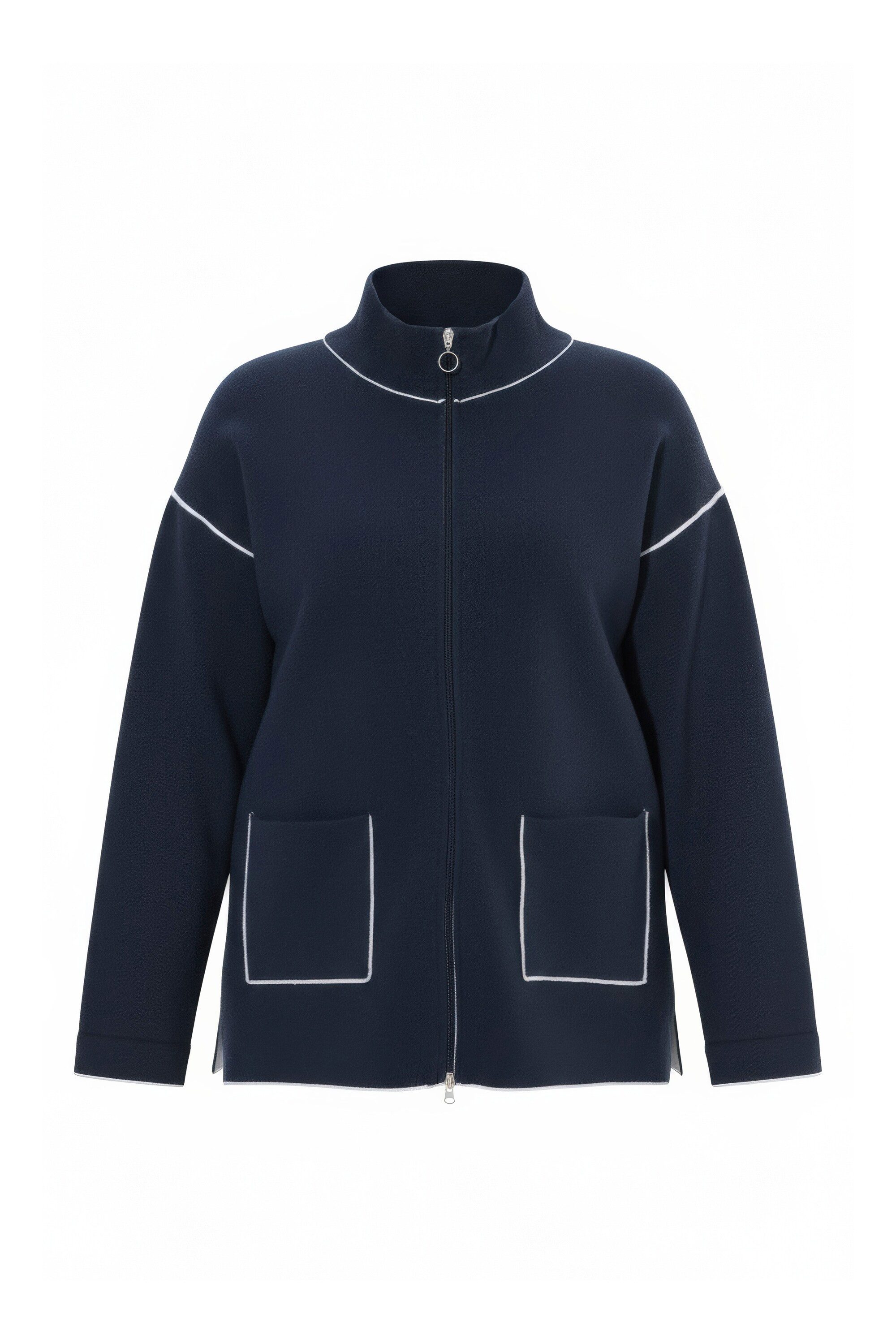 Laurasøn Strickjacke Doubleface-Strickjacke mit Zipper günstig online kaufen