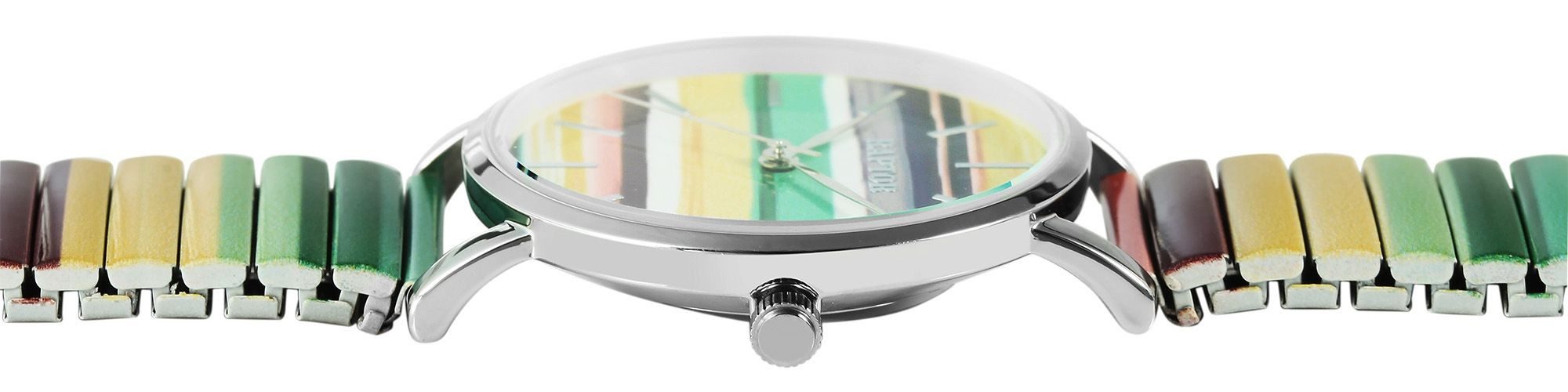 Raptor Quarzuhr Colorful Edition mit Edelstahlzugarmband, 3 ATM, Mineralgla günstig online kaufen