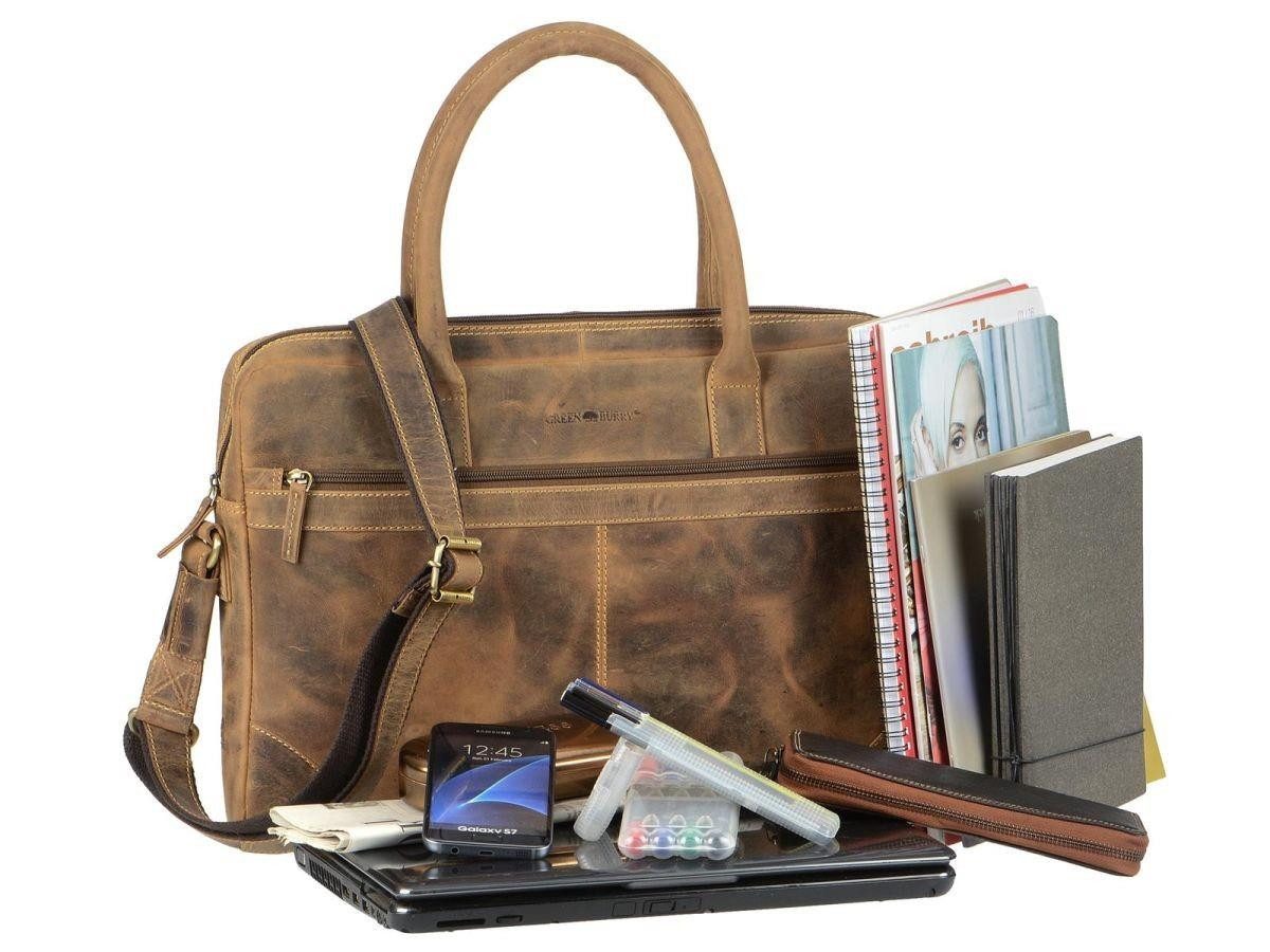 Greenburry Umhängetasche Vintage, used Look, Businesstasche, Aktentasche, Handtasche