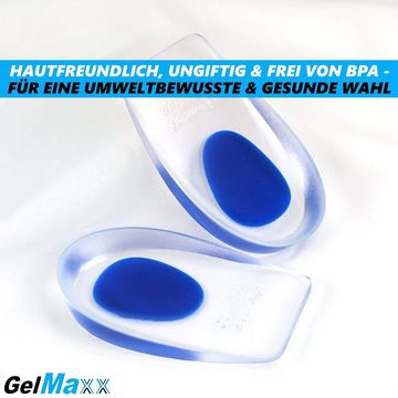 MAVURA Fersenkissen GelMaxx Premium Fersenkissen Schuh Einlagen Fersensporn, Schuheinlagen Einlegesohlen Fersenkeil Fersenpolster Gel [2 Stück]