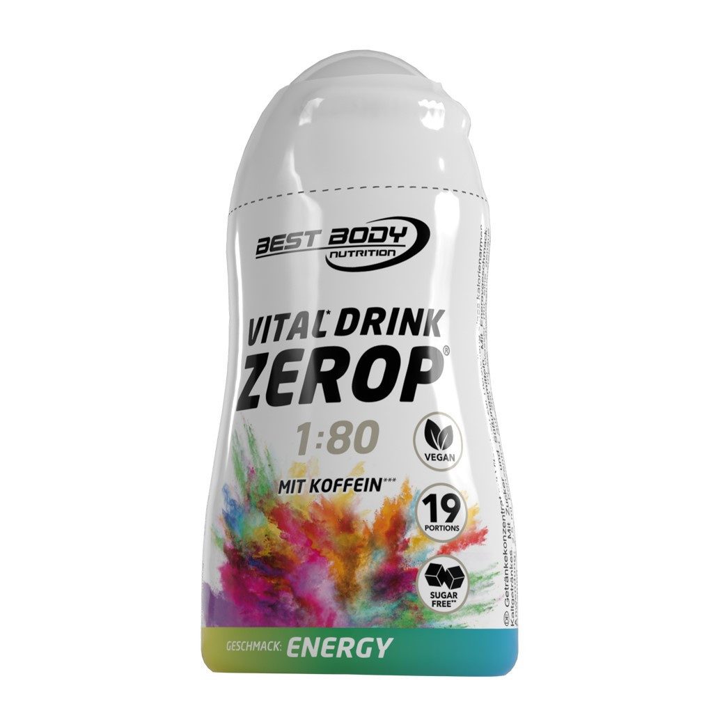 Best Body Nutrition Vital Drink Zerop - 48 ml Squeeze Flasche Flüssigkeit, Getränk