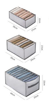 Coonoor Aufbewahrungsbox Faltbare Aufbewahrungsbox,Vliesstoff (3 St), Aufbewahrungsdose schubladen kleideraufbewahrung