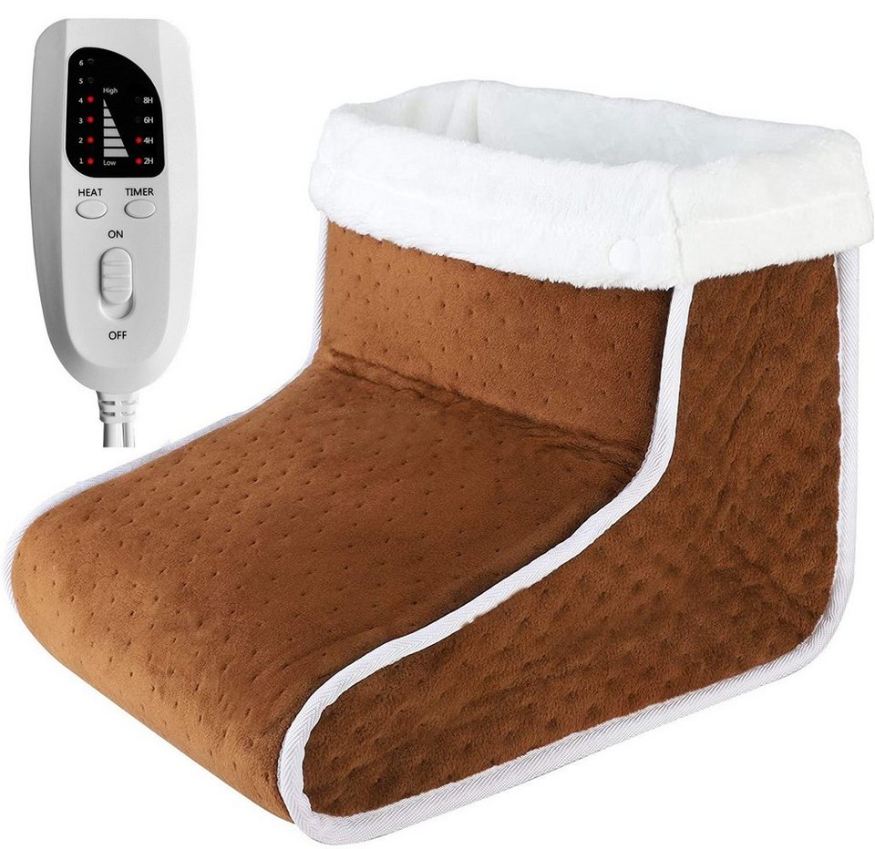 XDeer Fußwärmer Fußwärmer, elektrische Fußheizung, elektrischer Fußwärmer  mit Abschaltautomatik,6 Temperaturstufen, 4 Zeiteinstellungen,für normale